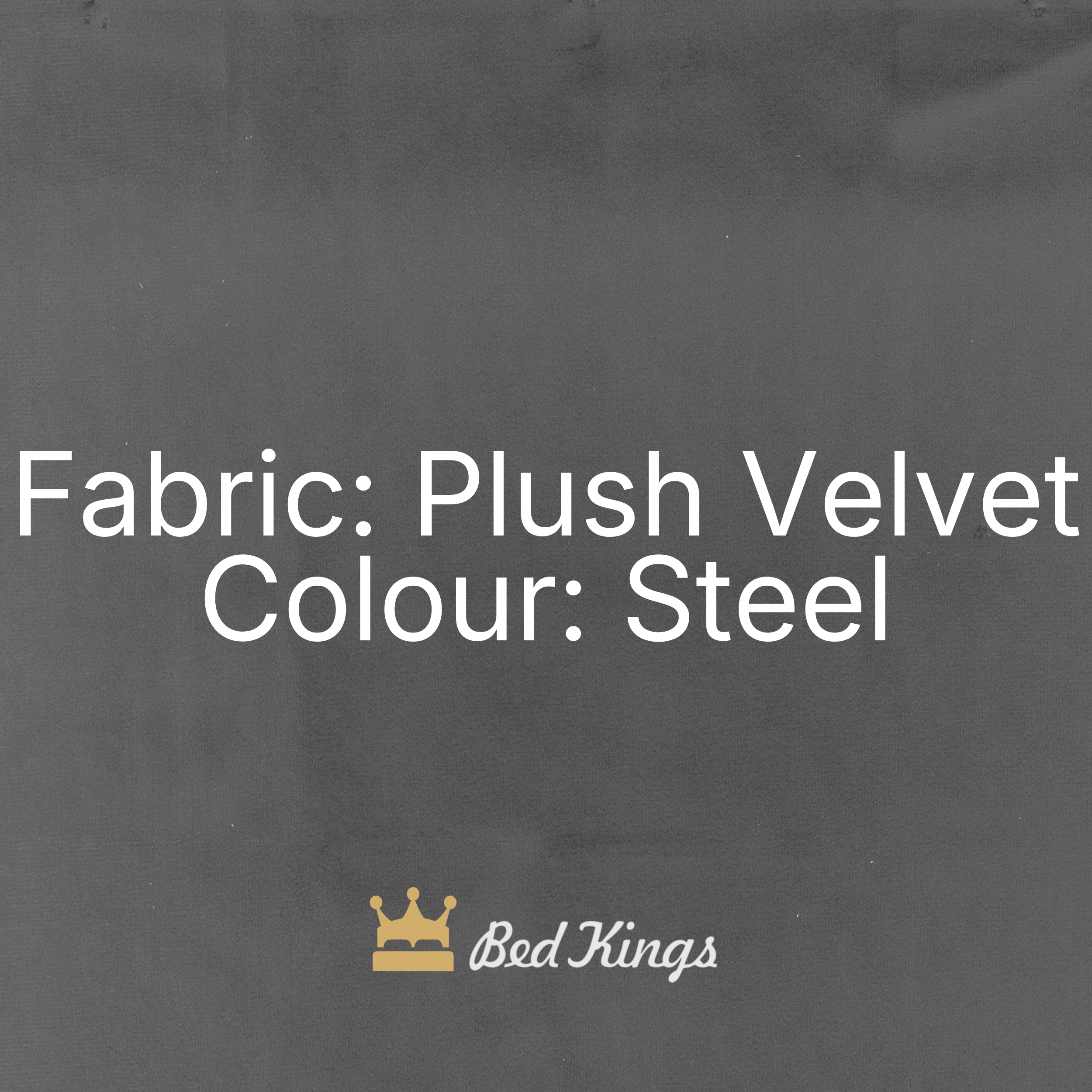 Plush Velvet - Steel (Fabric Swatch)