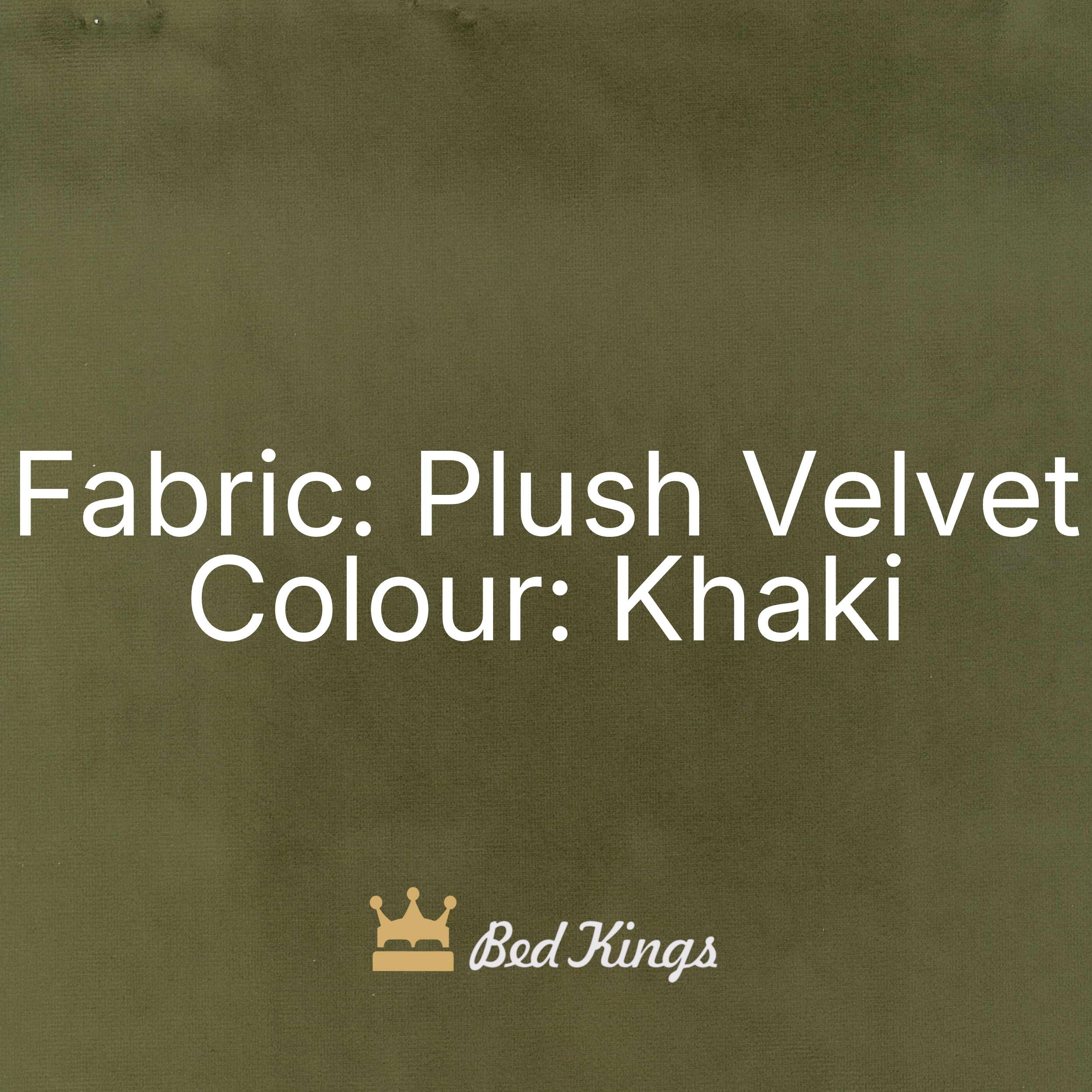 Plush Velvet - Khaki (Fabric Swatch)