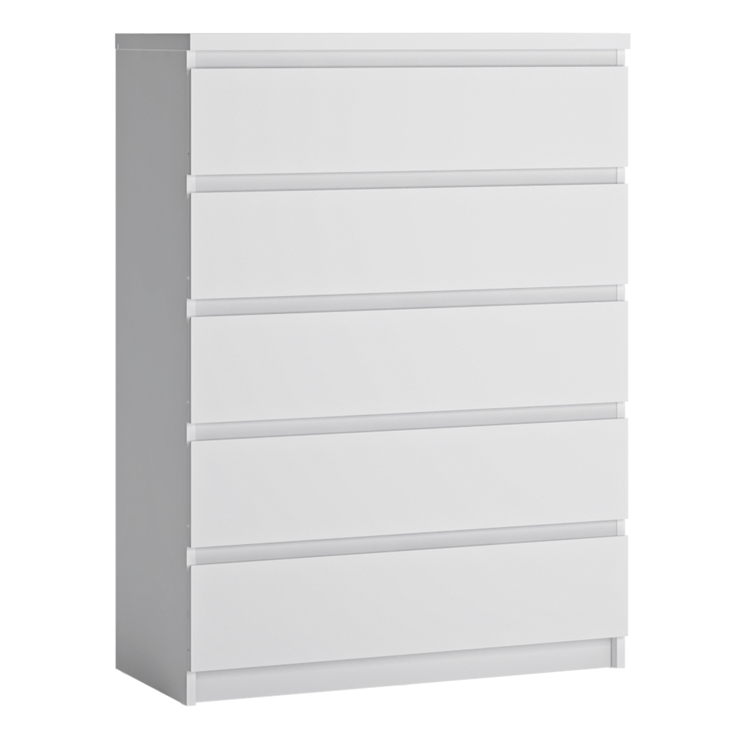 Fribo Chest Of 5 Drawers in Alpine White