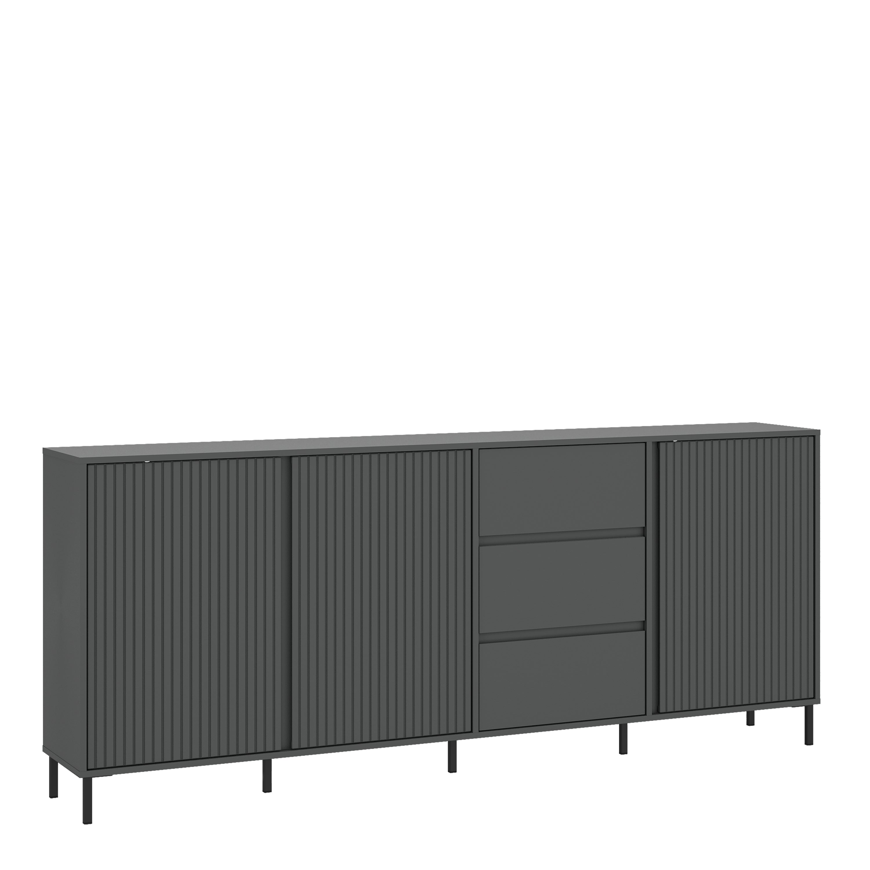 Avenale Sideboard 3 Door 3 Drawer in Anthracite