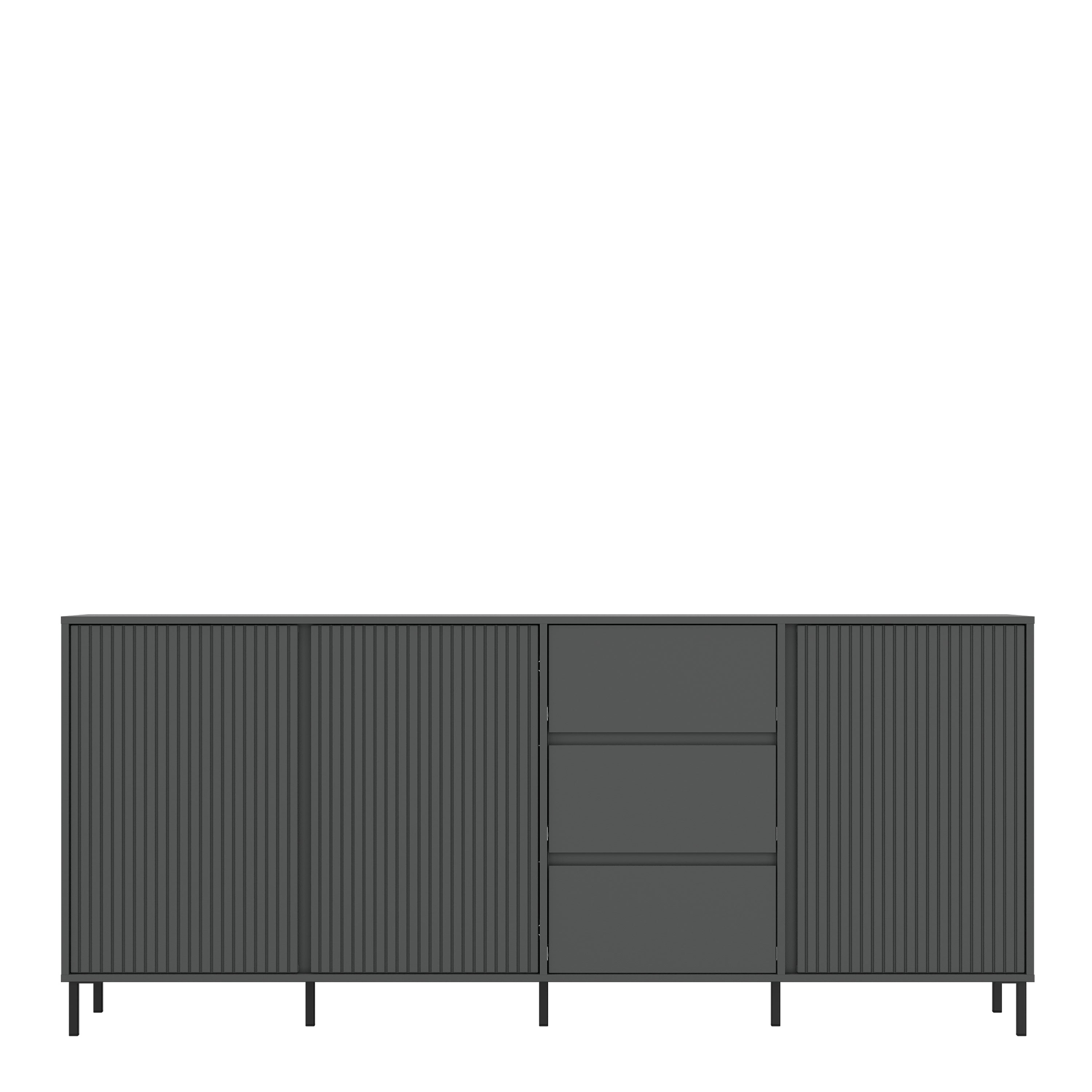 Avenale Sideboard 3 Door 3 Drawer in Anthracite