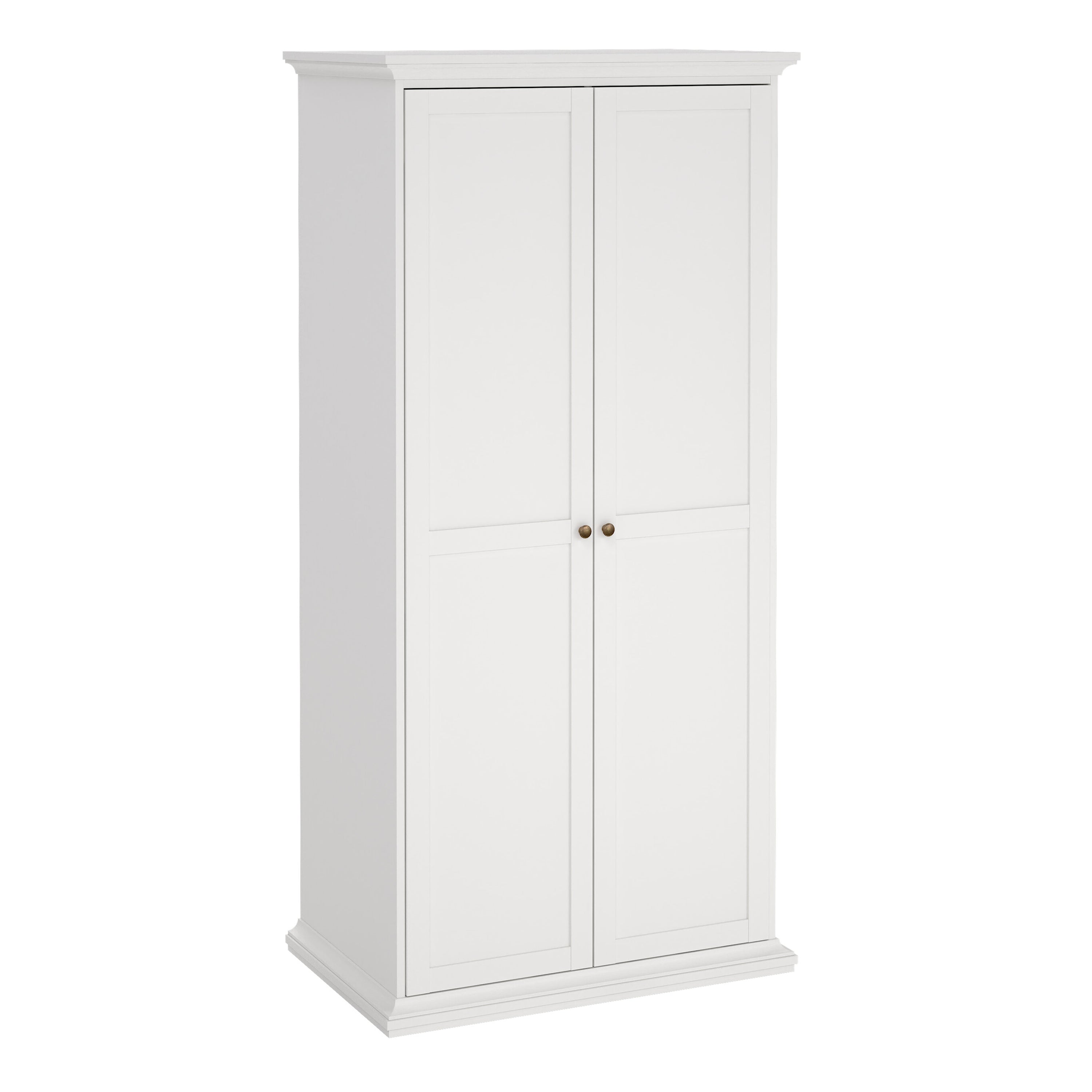 Paris Wardrobe with 2 Doors in White