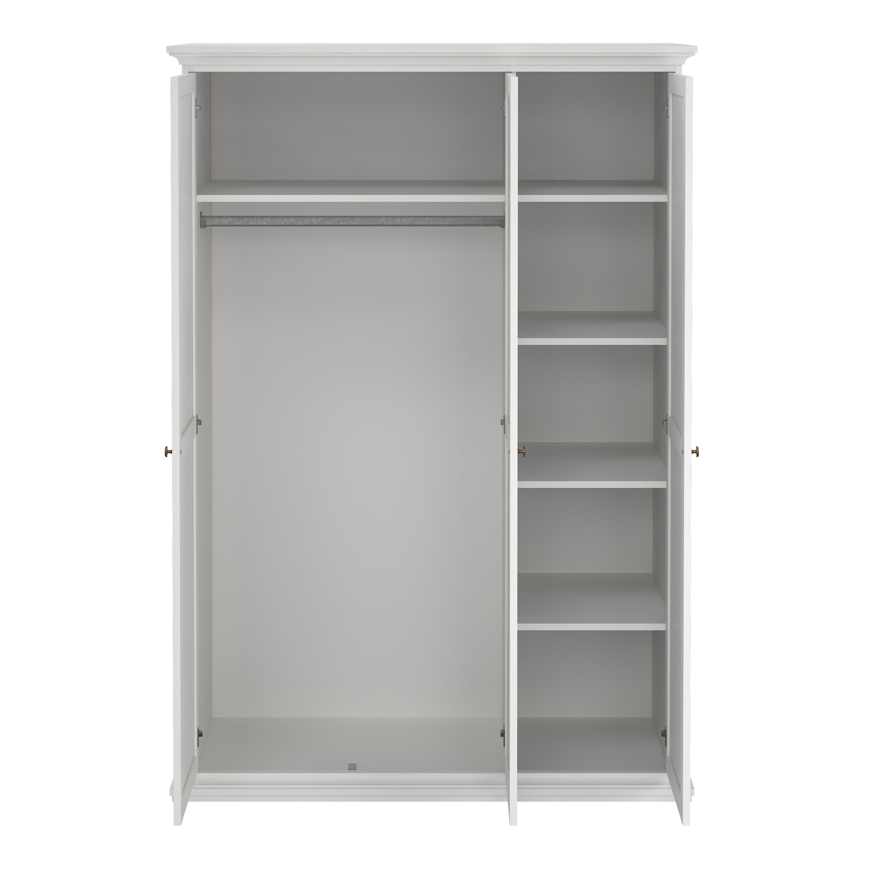 Paris Wardrobe with 3 Doors in White