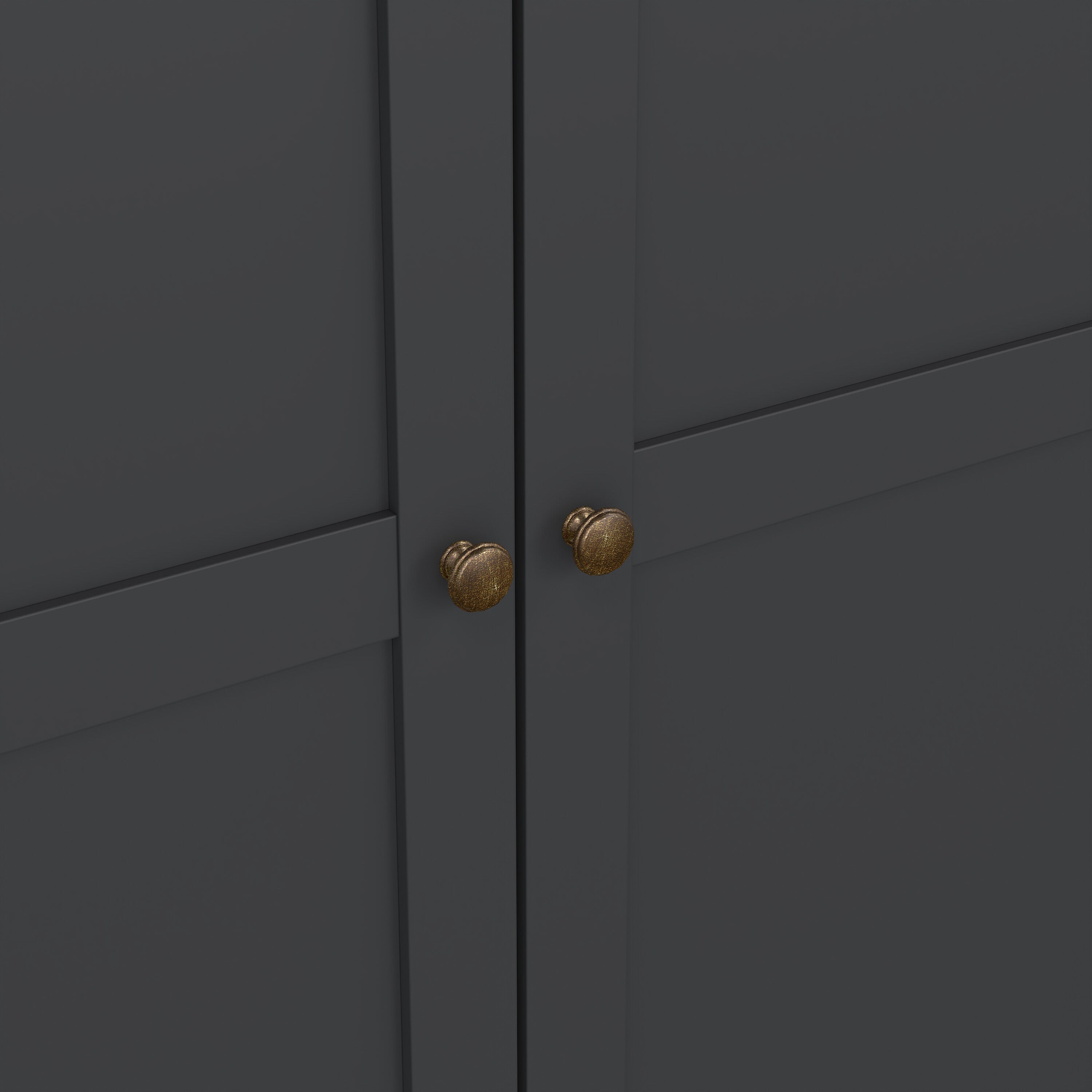 Paris Wardrobe with 3 Doors in Matt Grey