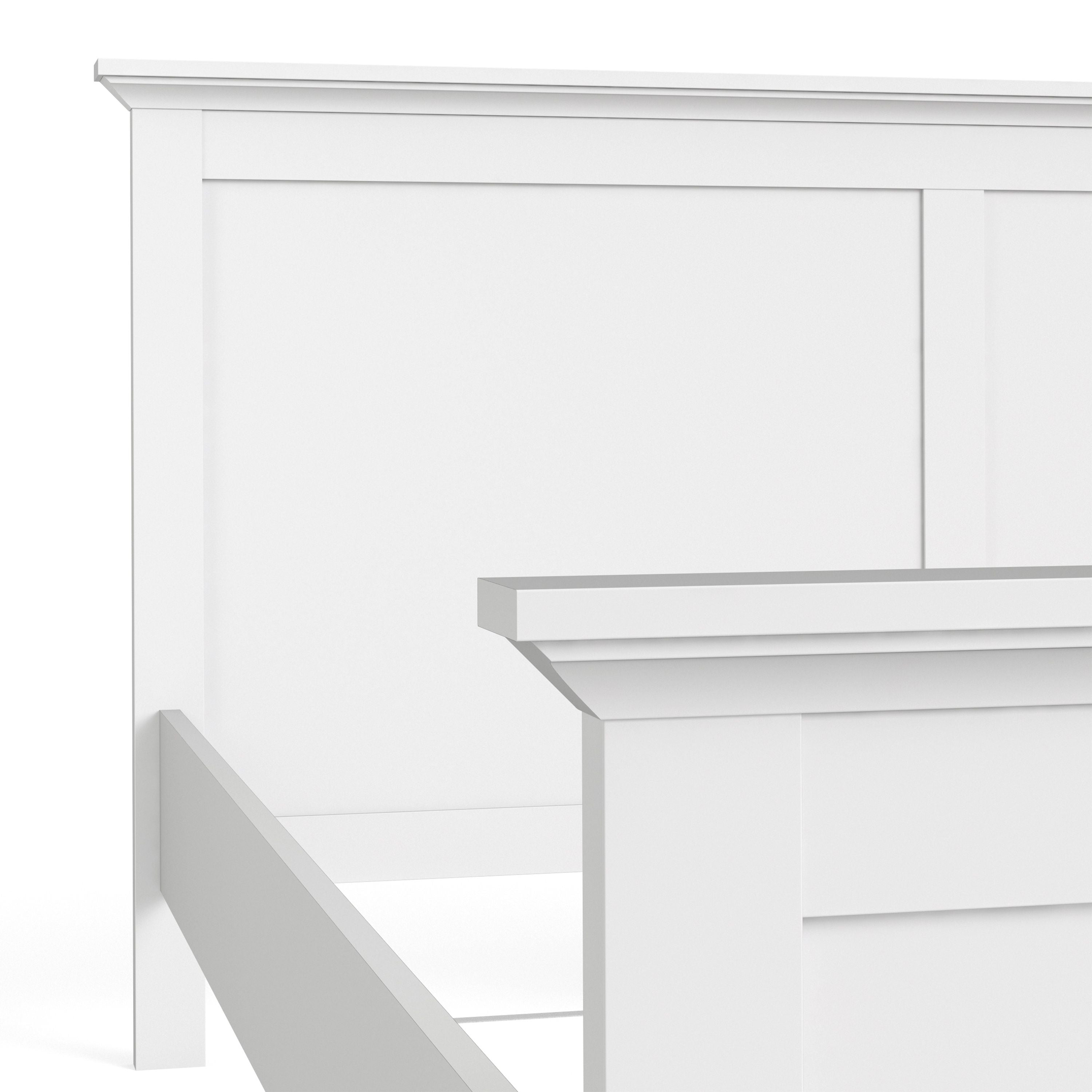 Paris Super King Bed (180 x 200) in White