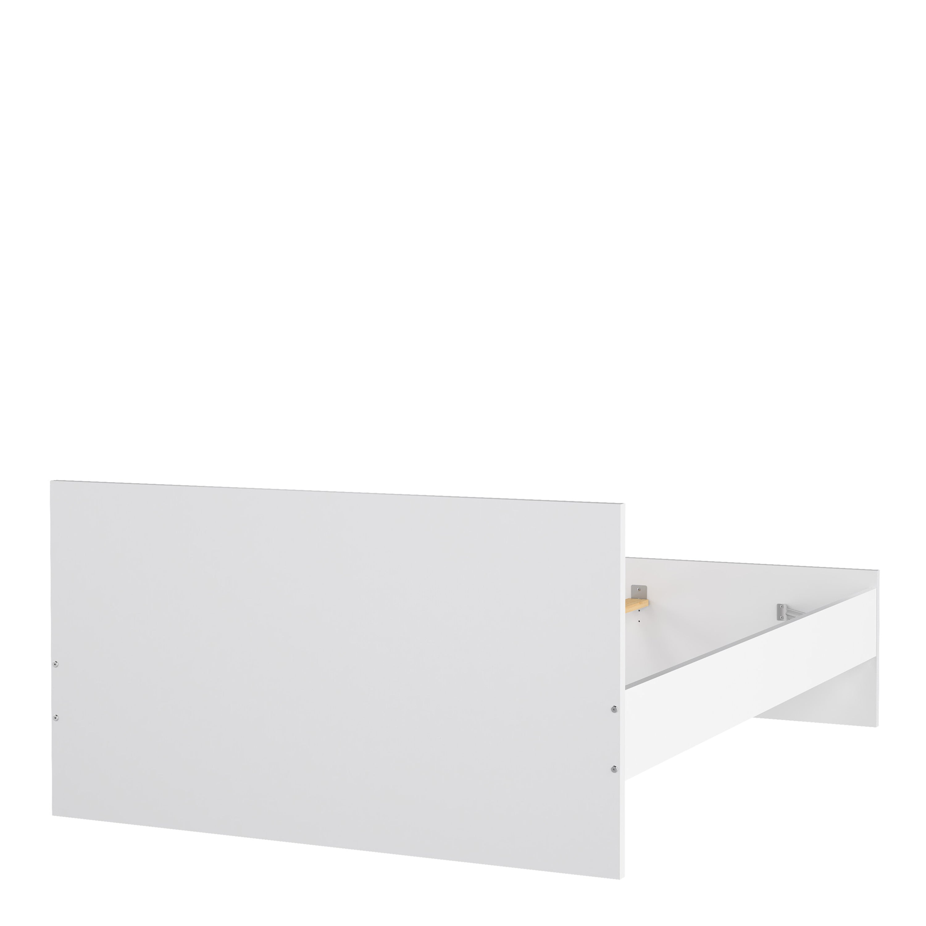 Naia Double Bed 4ft6 (140 x 190) in White High Gloss