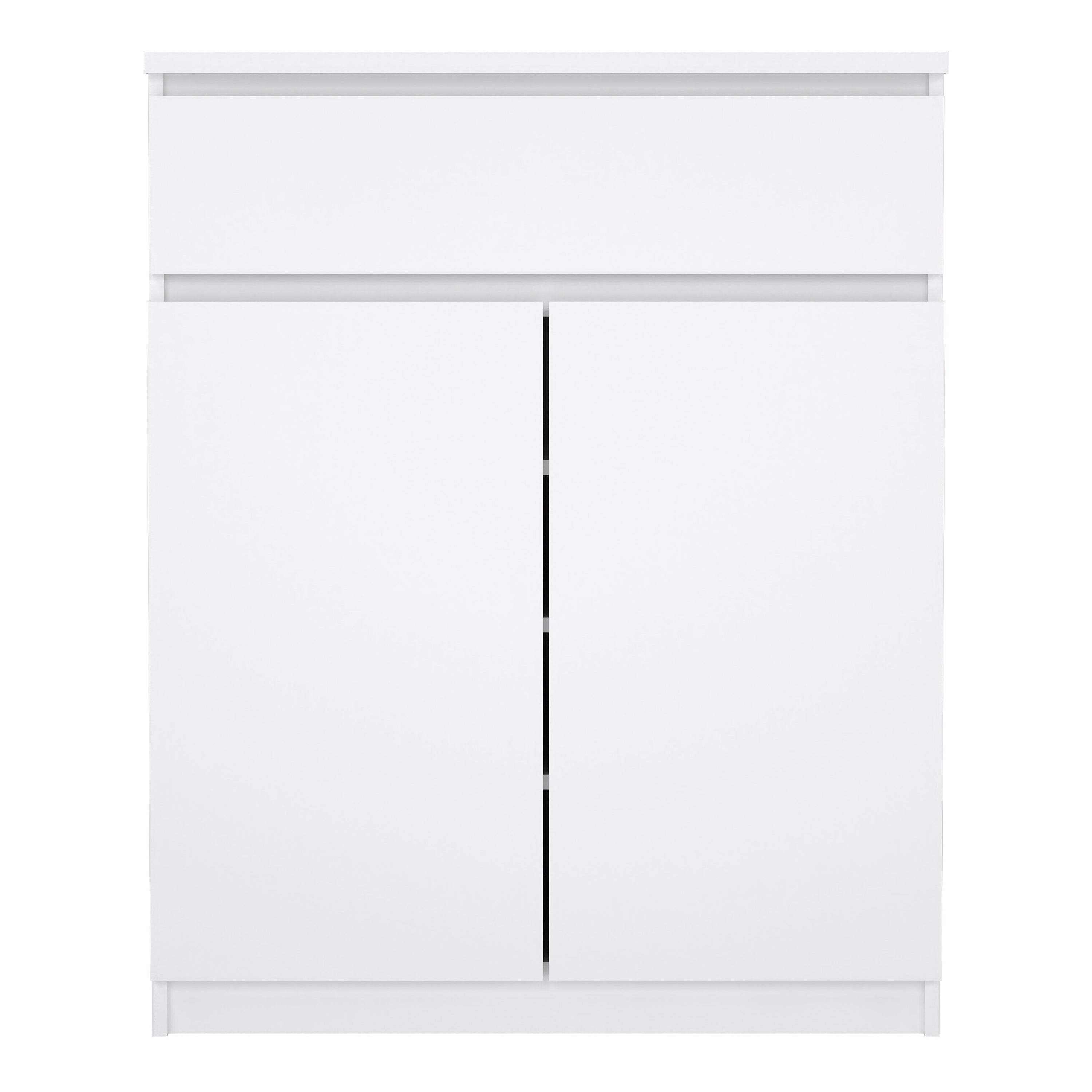 Naia Sideboard 1 Drawer 2 Doors in White High Gloss
