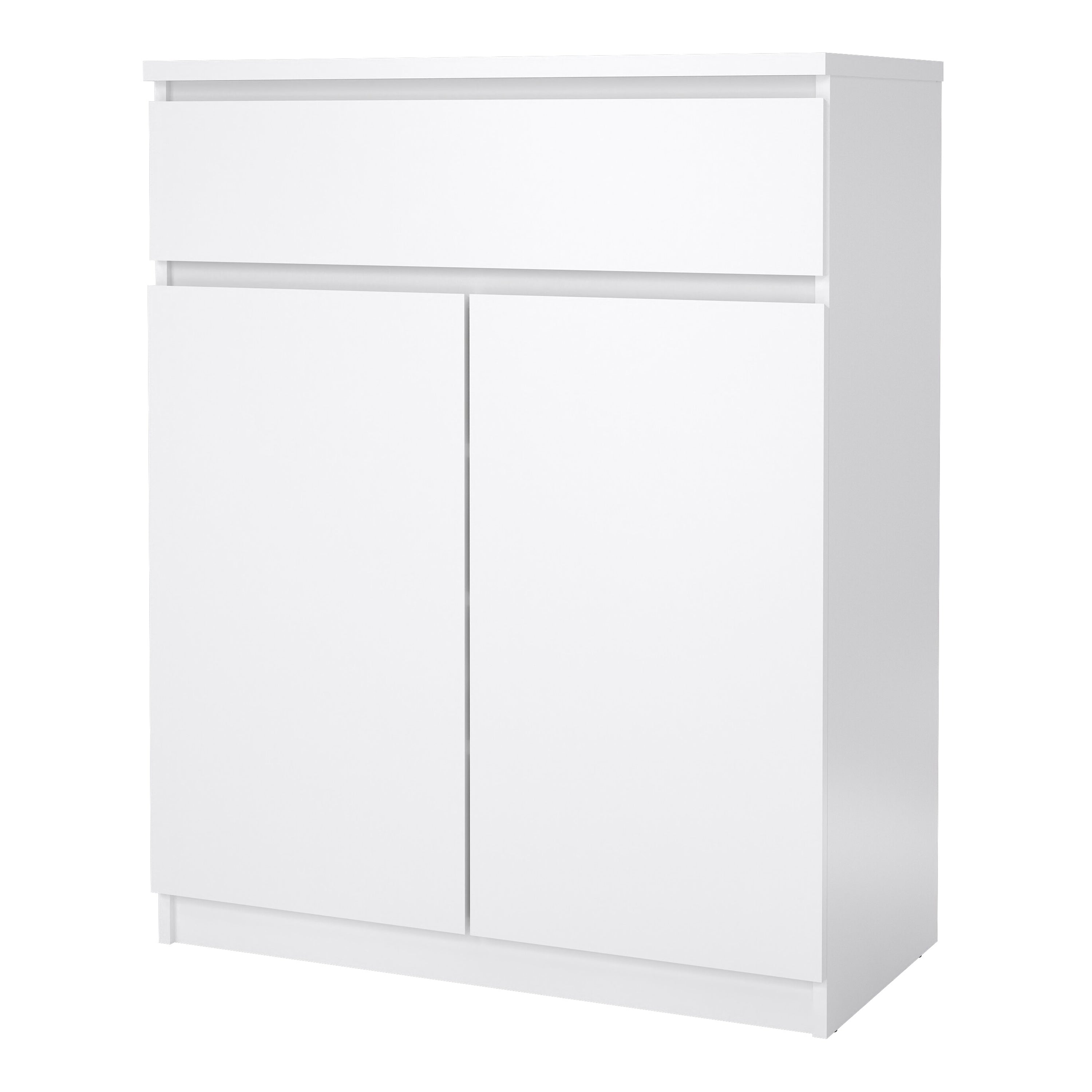 Naia Sideboard 1 Drawer 2 Doors in White High Gloss