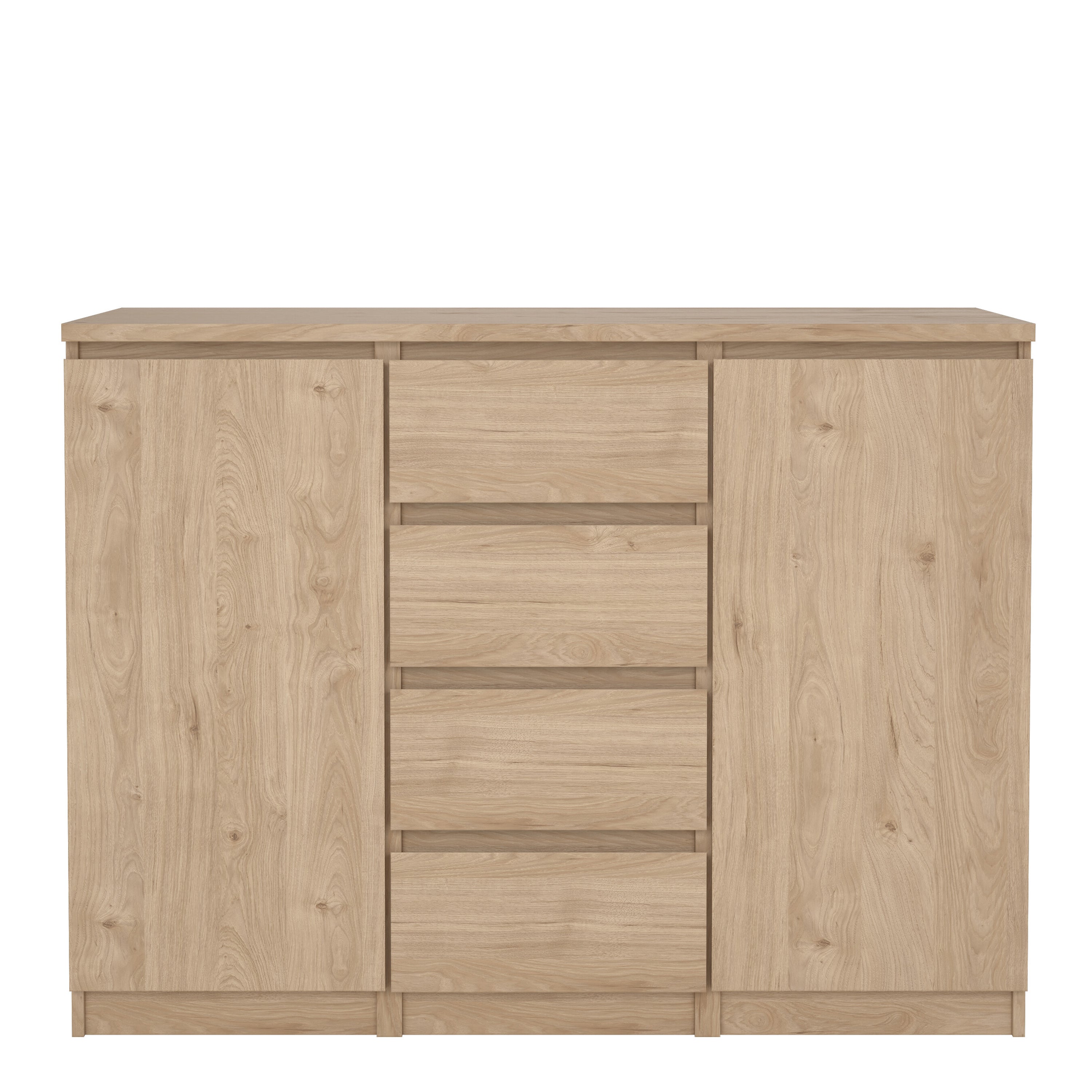 Naia Sideboard 4 Drawers 2 Doors in Jackson Hickory Oak