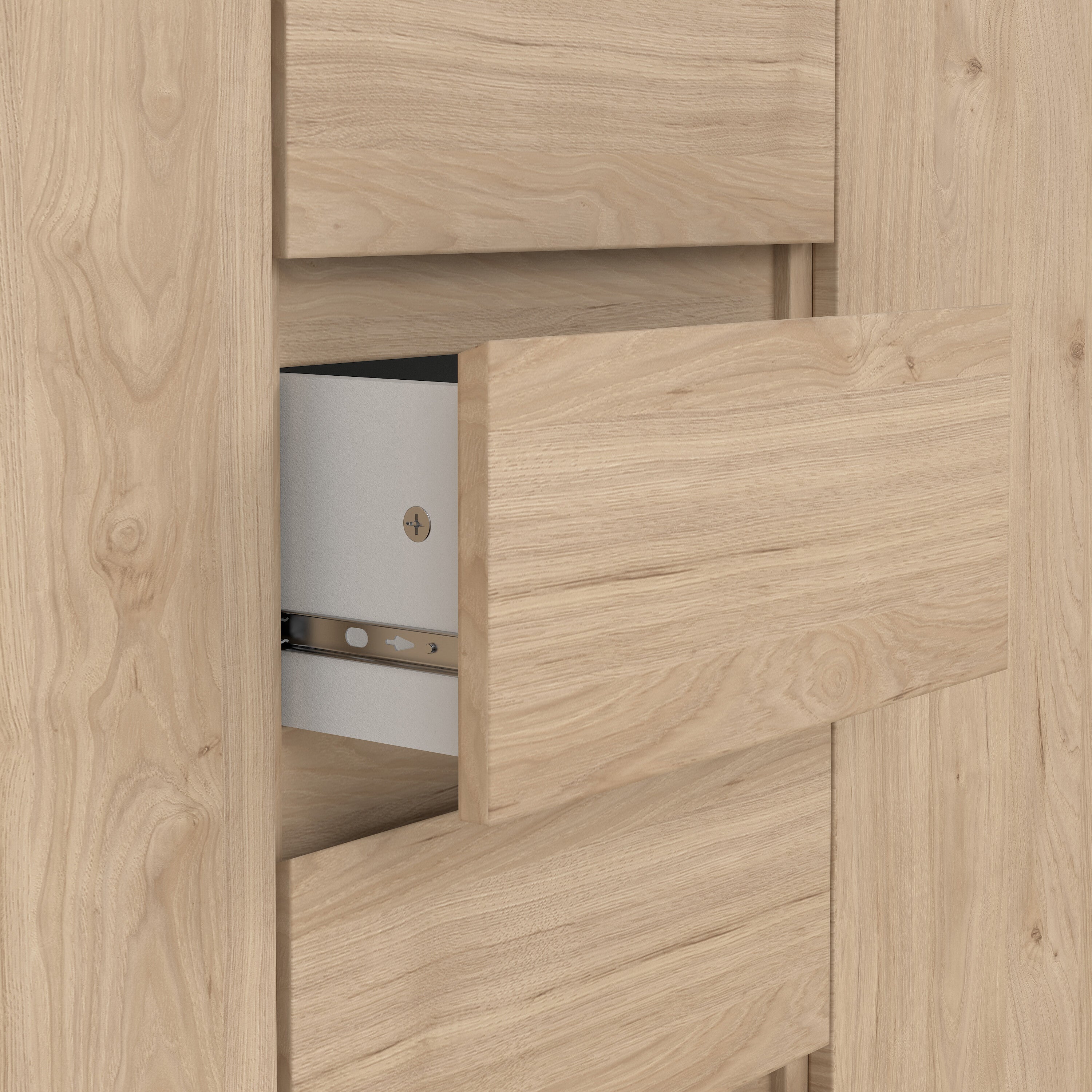 Naia Sideboard 4 Drawers 2 Doors in Jackson Hickory Oak