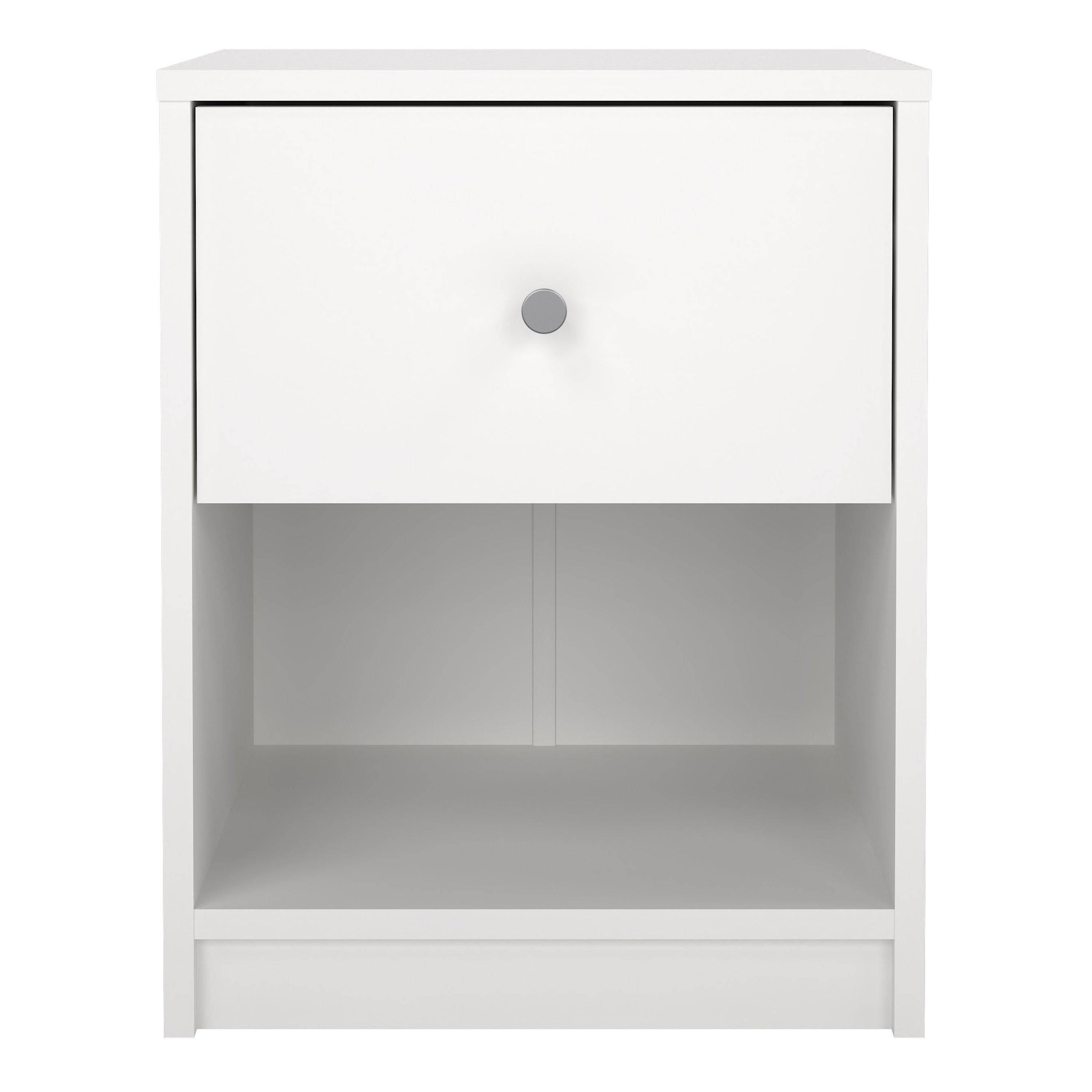 May Bedside 1 Drawer in White