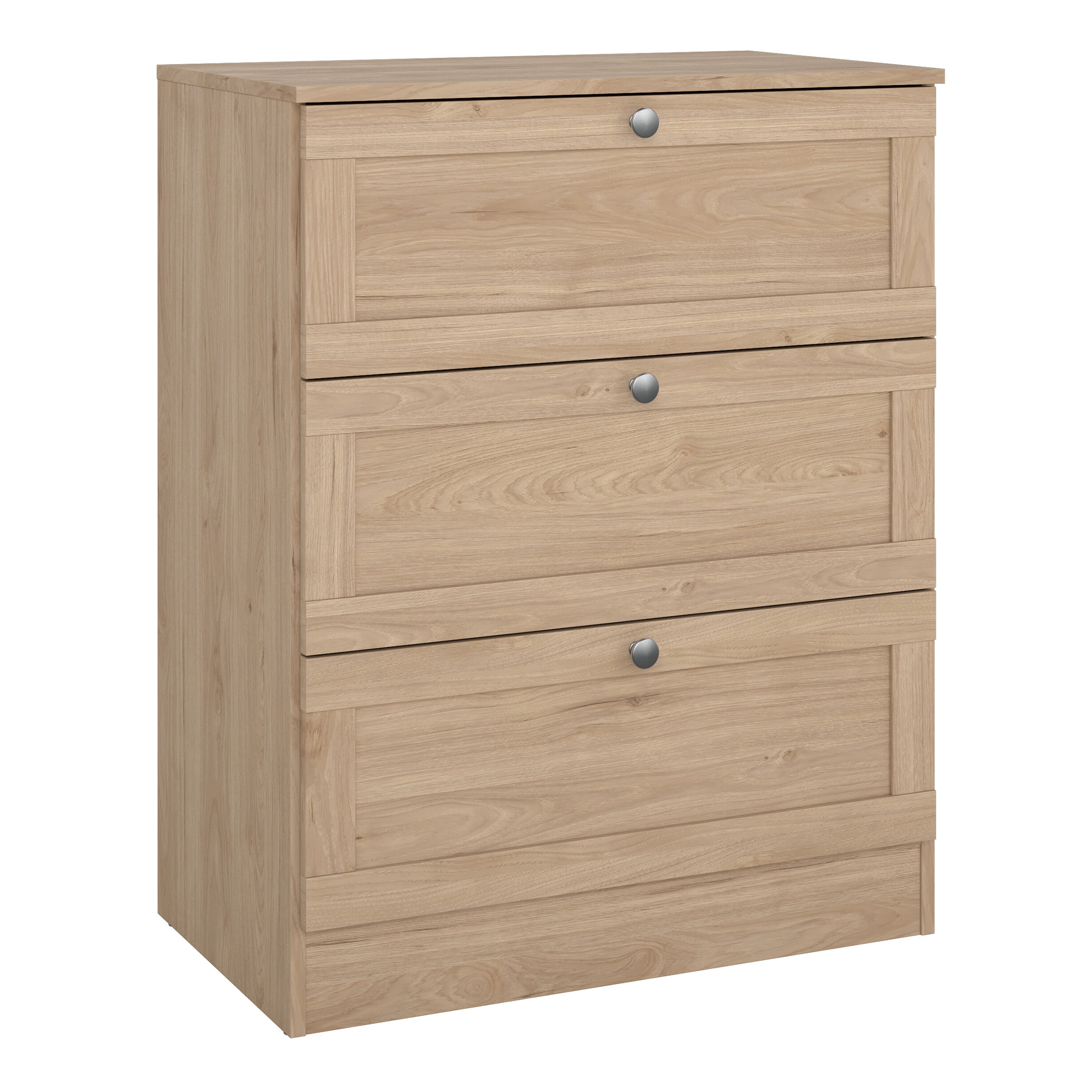 Brande Chest with 3 Frame Drawers in Jackson Hickory
