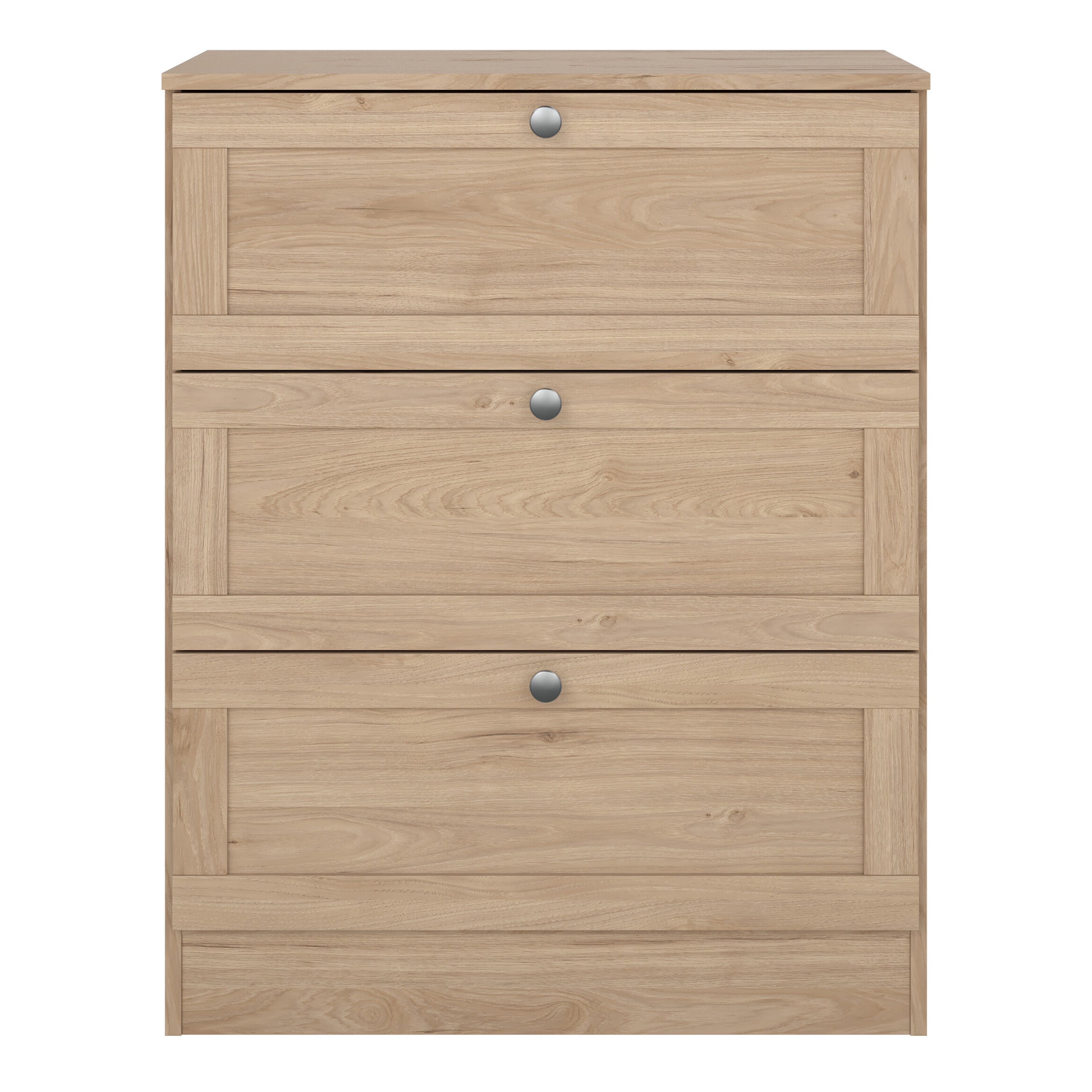 Brande Chest with 3 Frame Drawers in Jackson Hickory