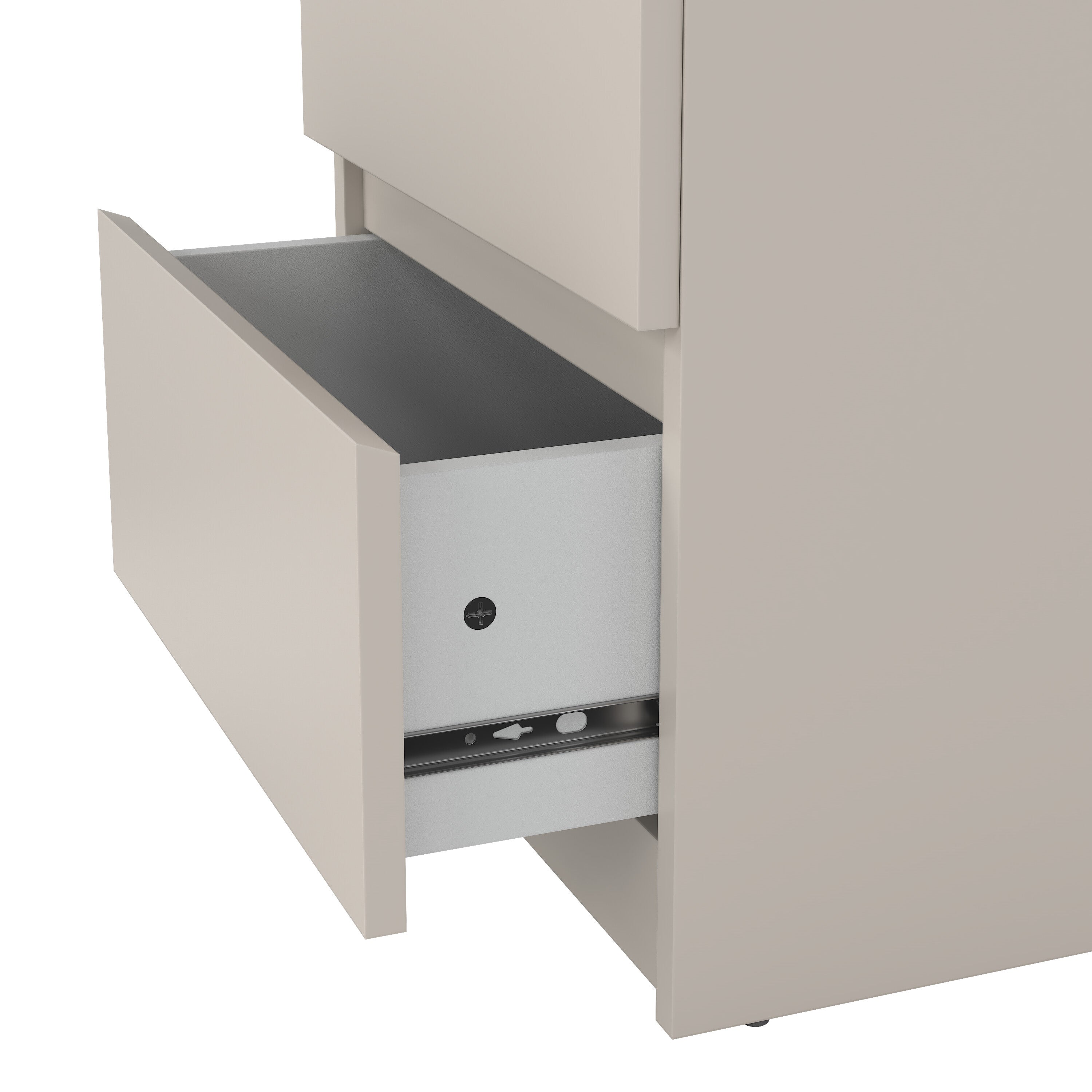 Naia Bedside 2 drawers in Cashmere Jackson Hickory