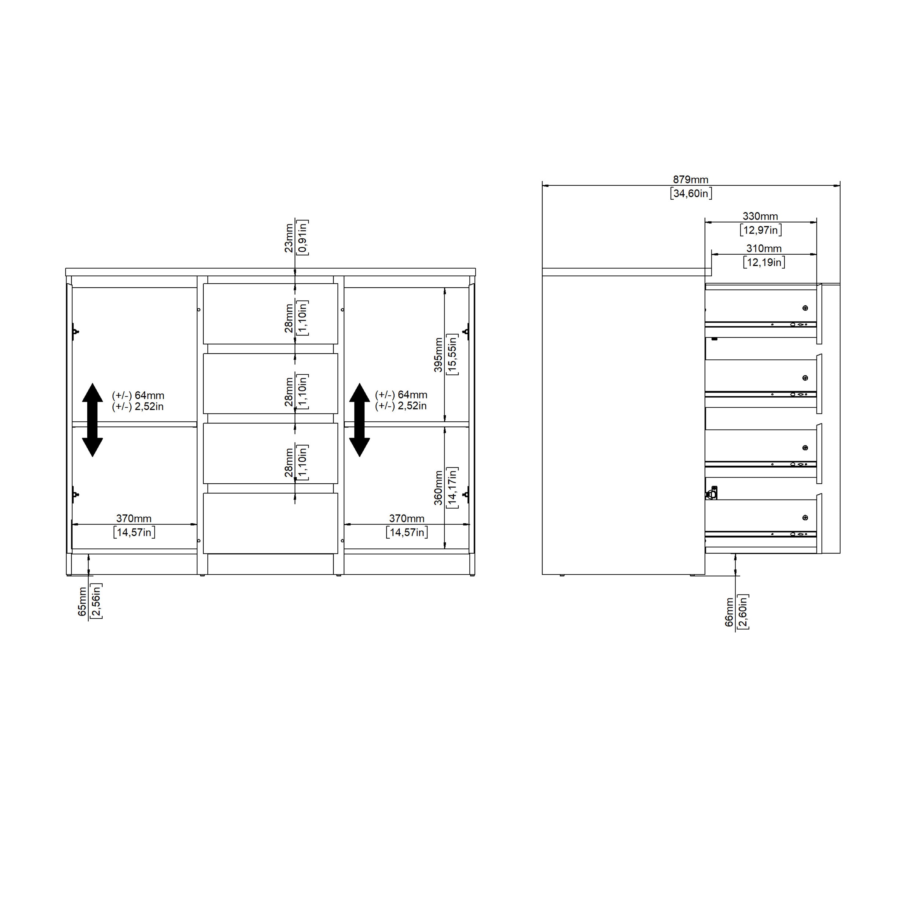 Naia Sideboard in White
