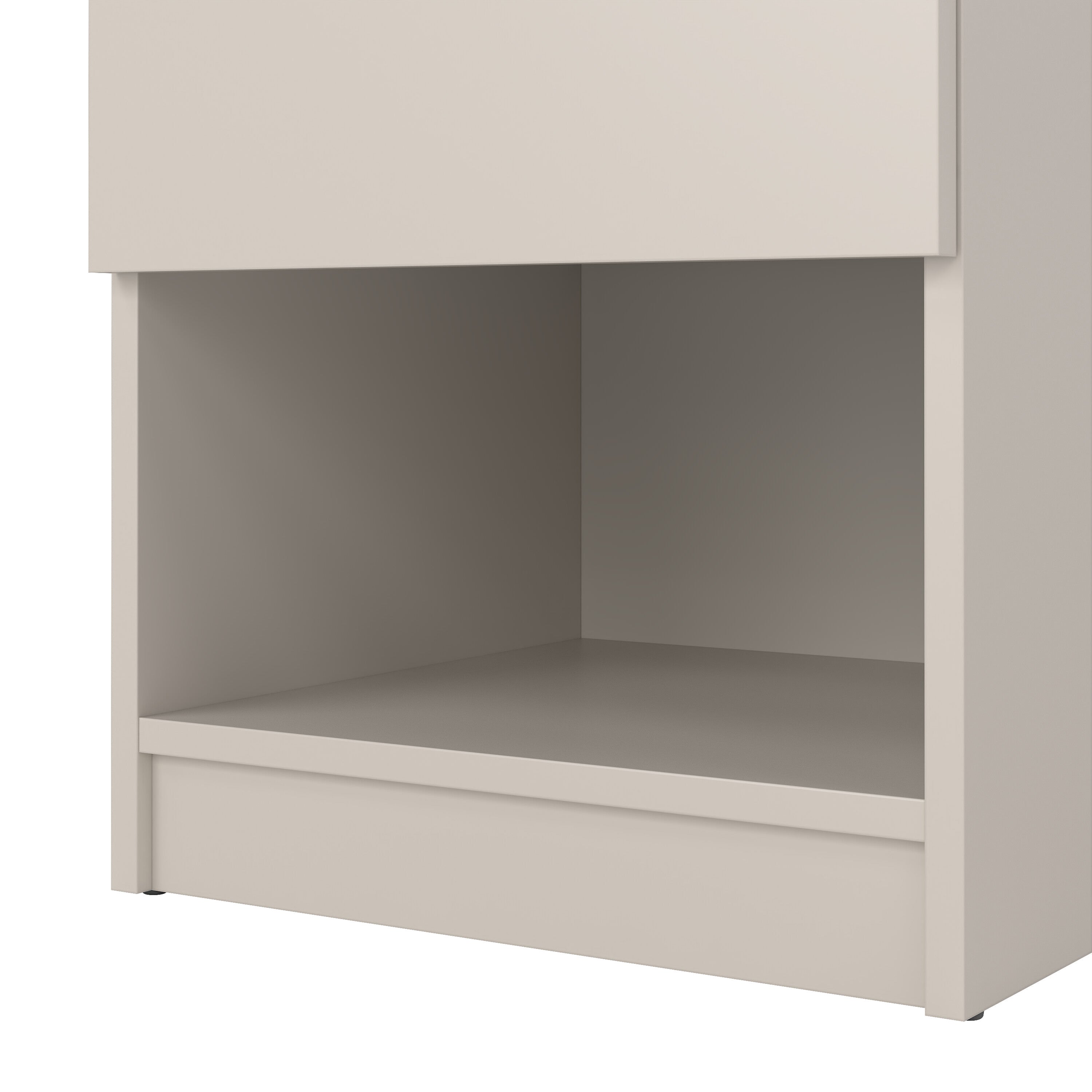 Naia Bedside 1 Drawer 1 Shelf in Cashmere Jackson Hickory