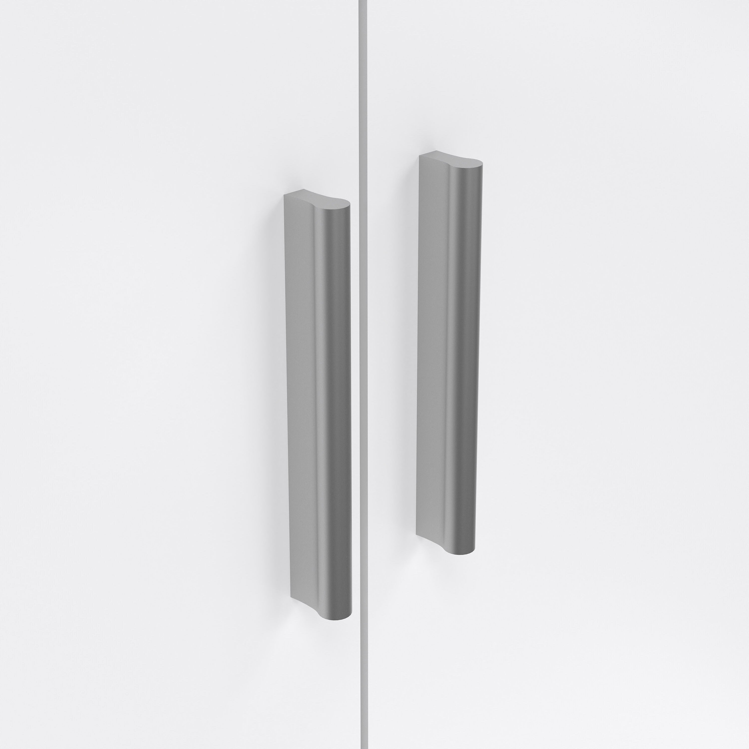 Pepe Wardrobe with 3 Doors in Oak with White High Gloss