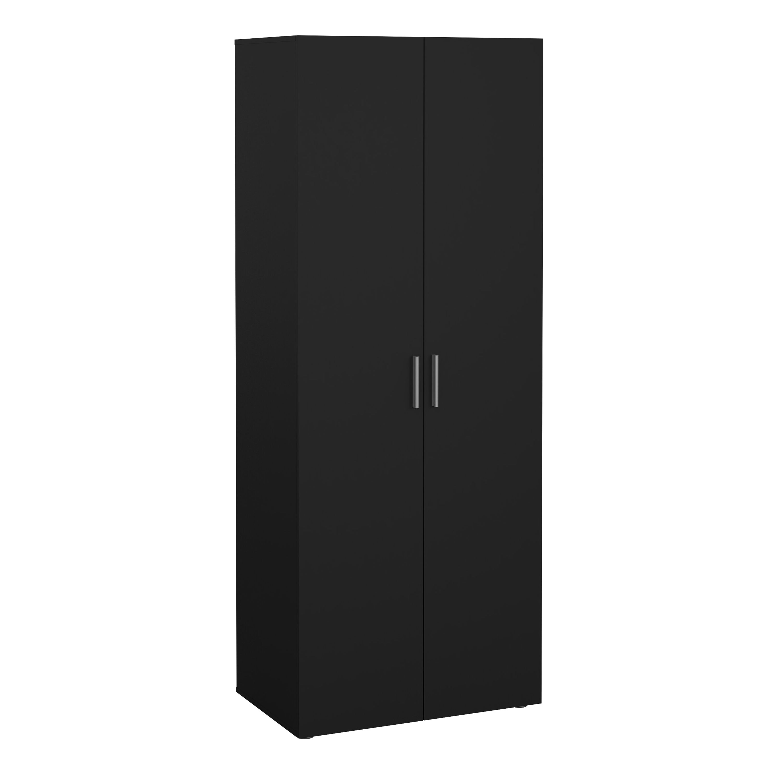 Pepe Wardrobe with 2 Doors in Black
