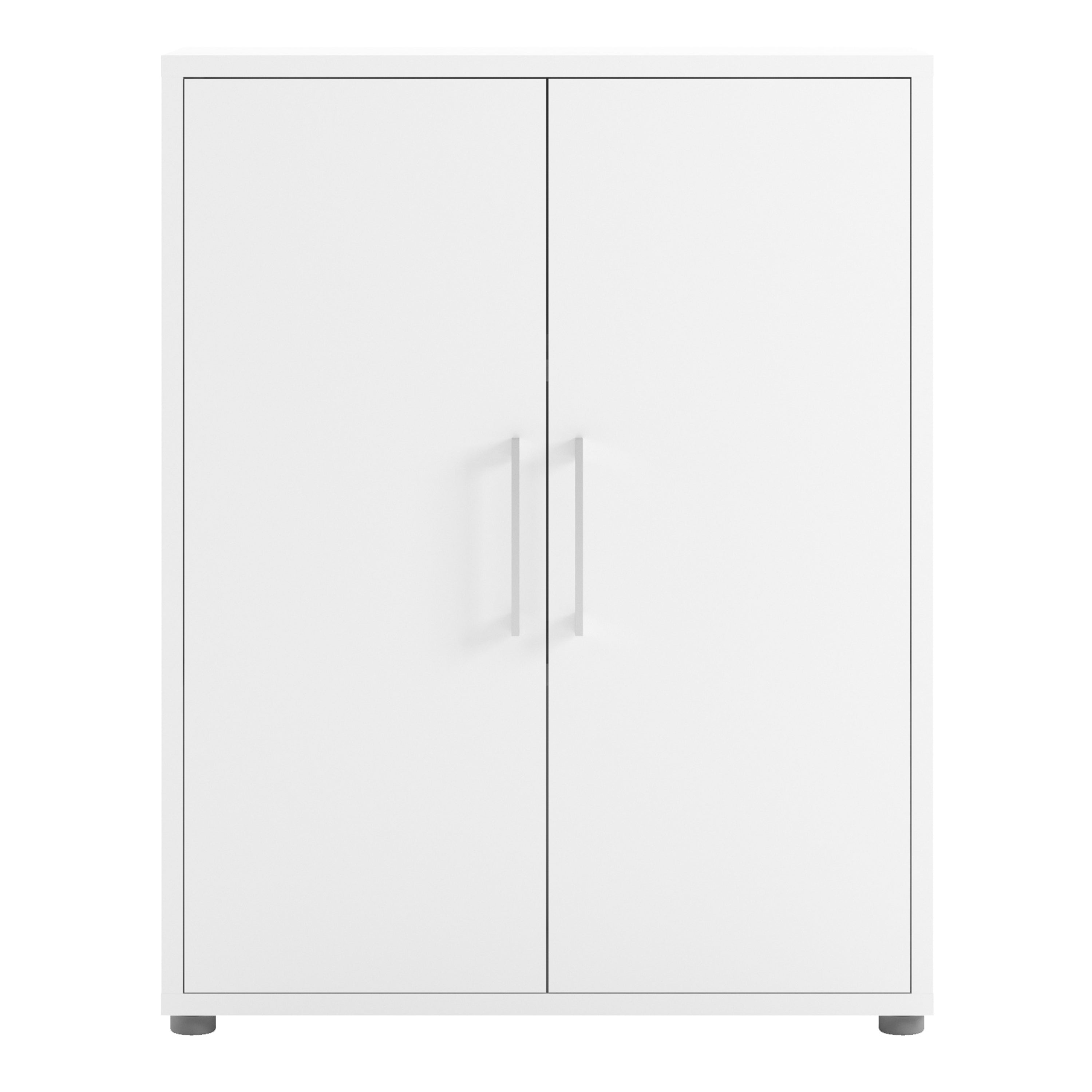 Prima Bookcase 2 Shelves with 2 Doors in White