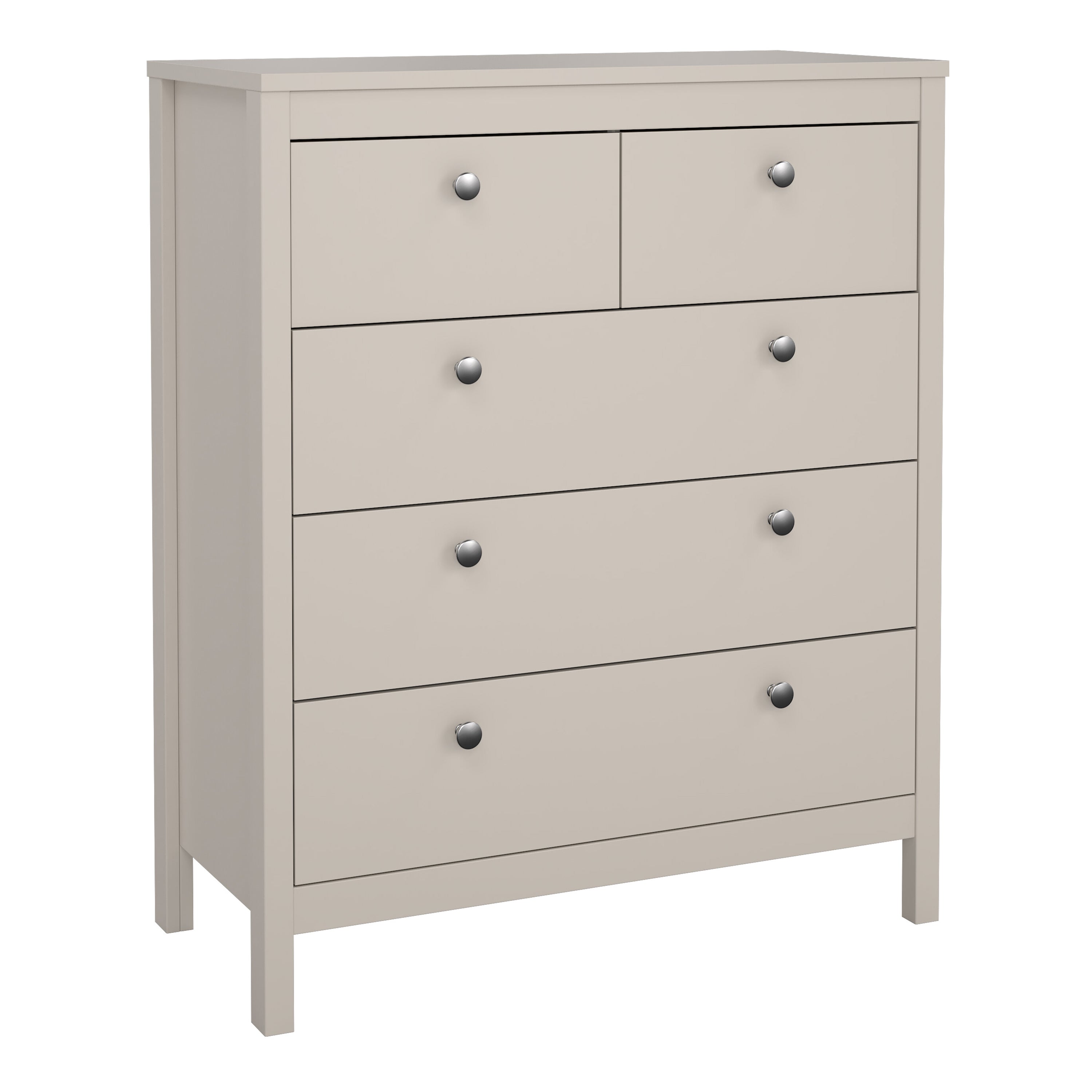 Barcelona Chest 3+2 Drawers in Cashmere