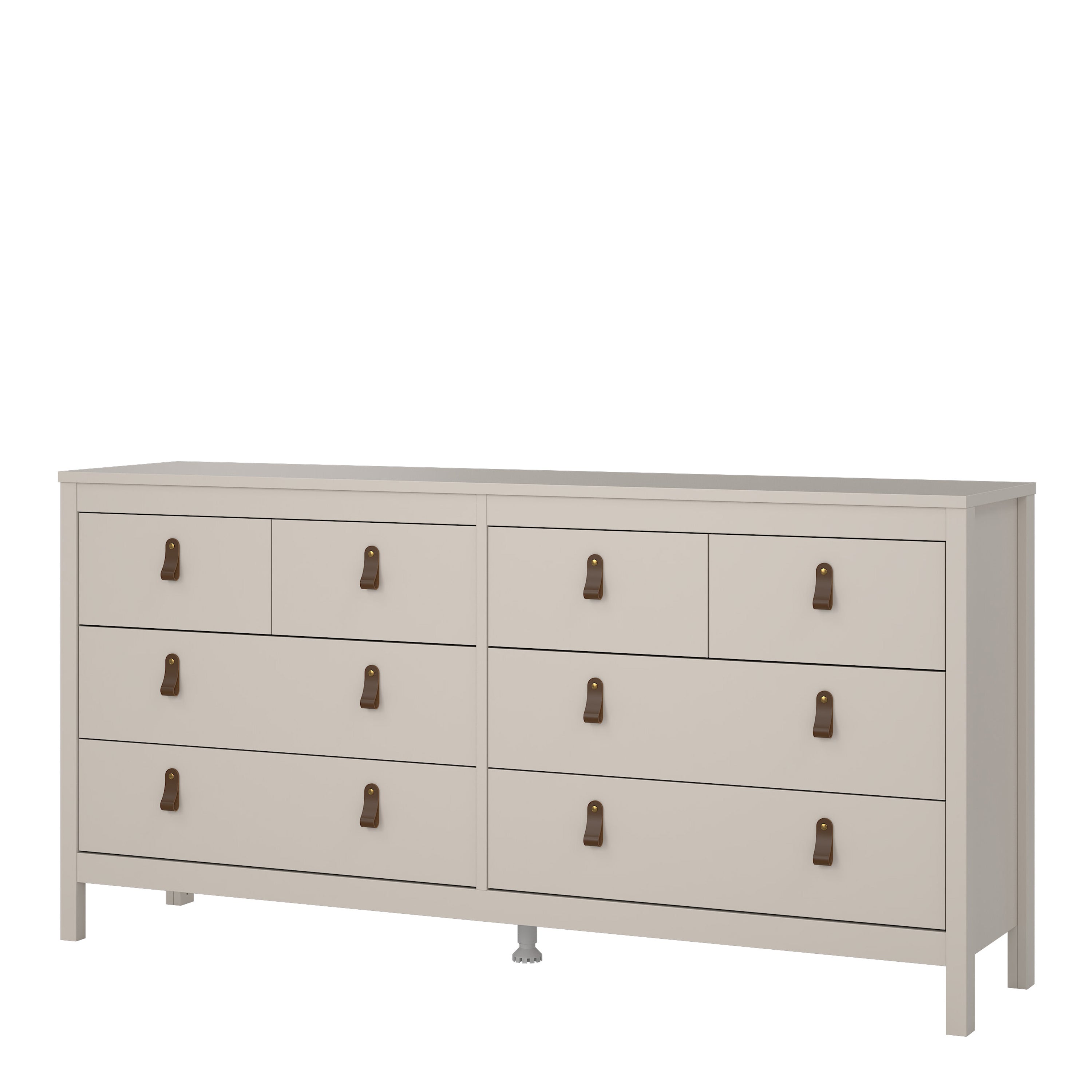 Barcelona Double Dresser 4+4 Drawers in Cashmere