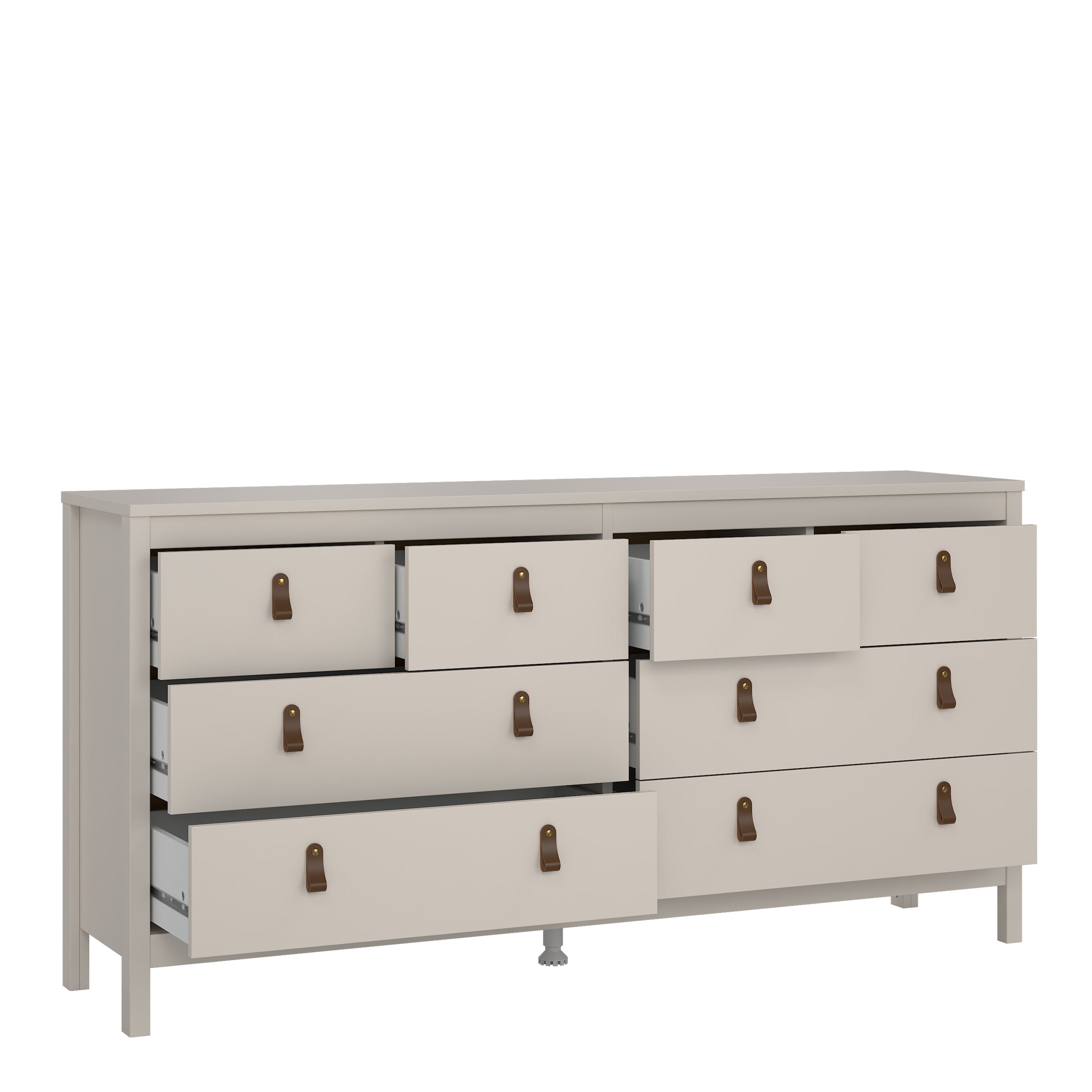 Barcelona Double Dresser 4+4 Drawers in Cashmere