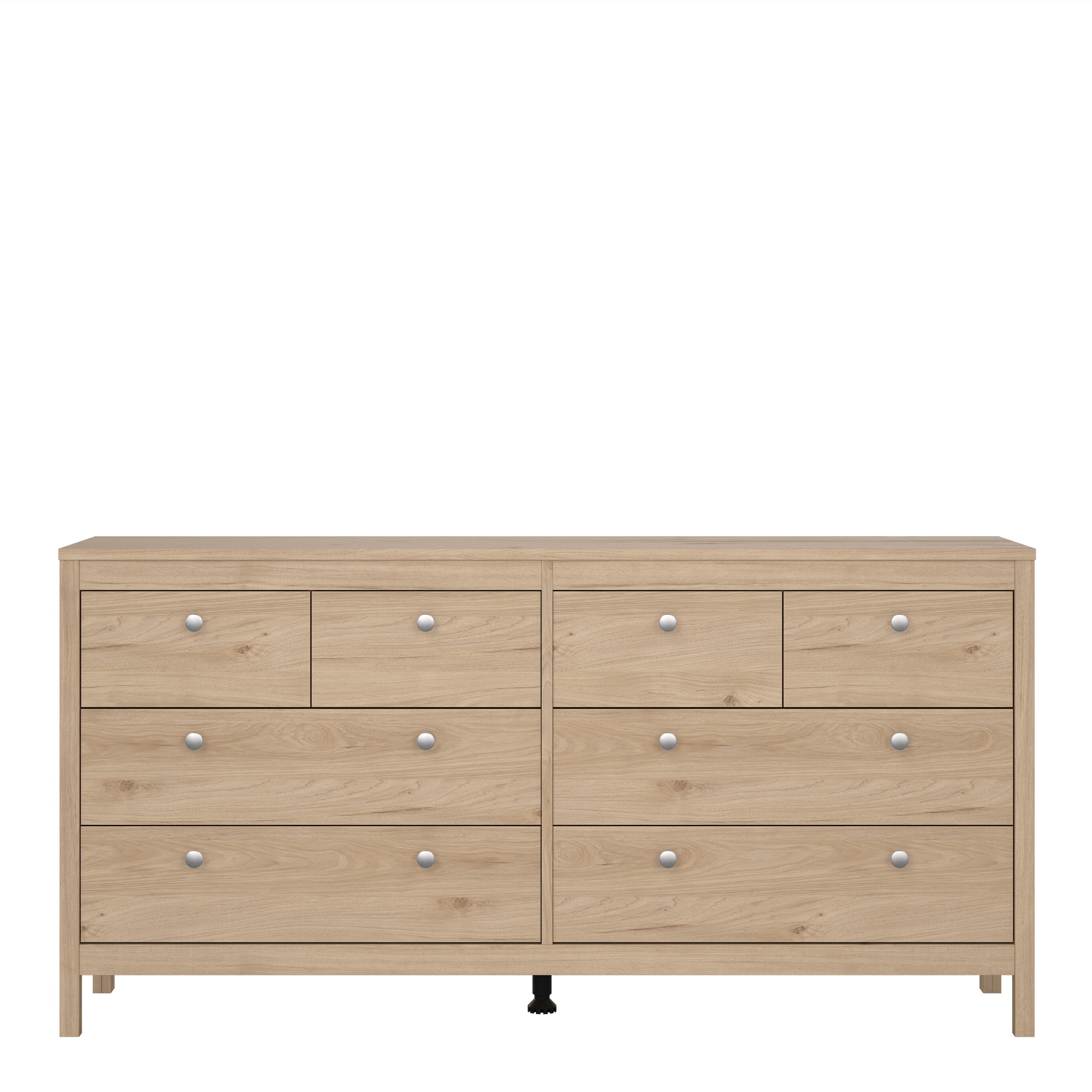 Madrid Double Dresser 4+4 Drawers in Jackson Hickory Oak
