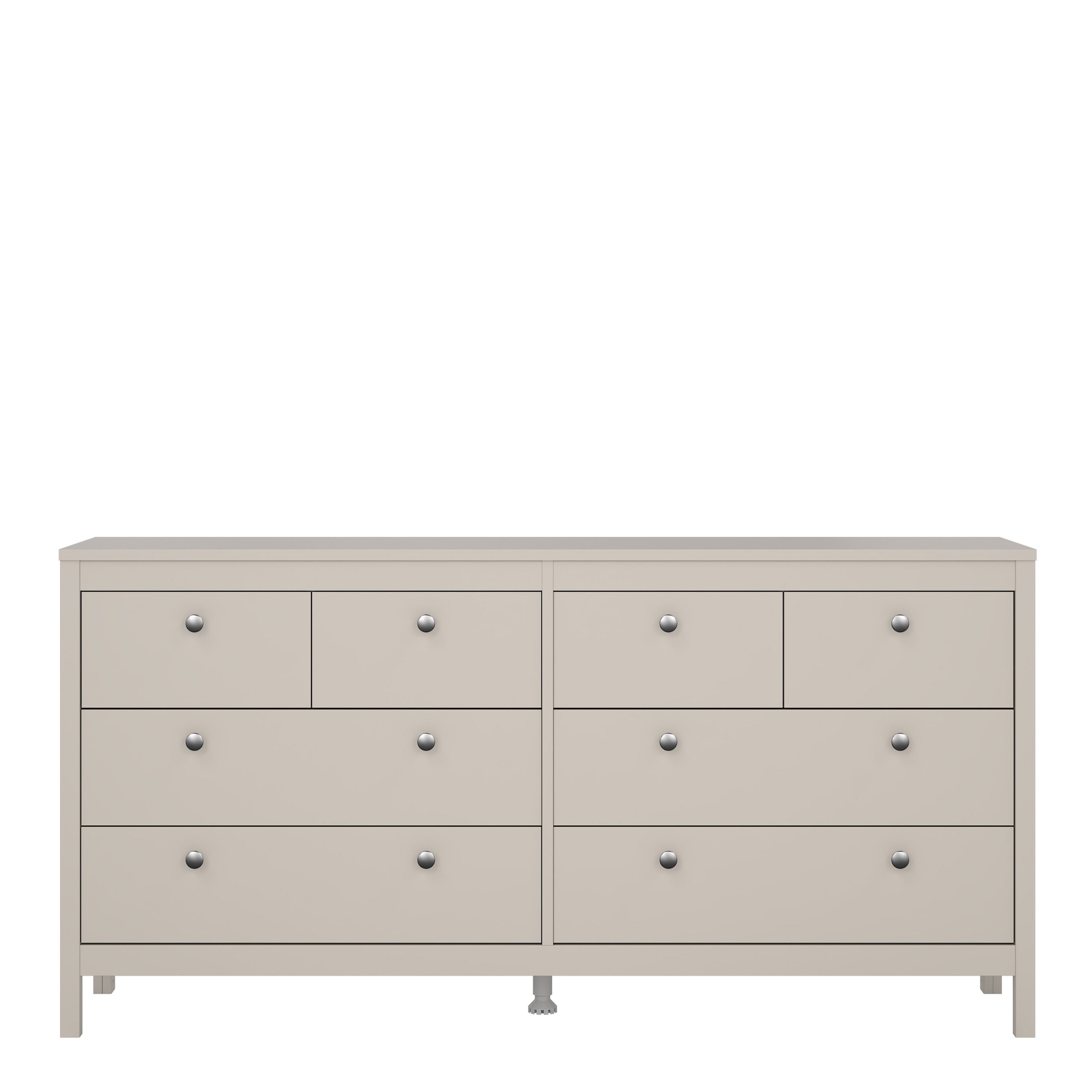 Madrid Double Dresser 4+4 Drawers in Cashmere