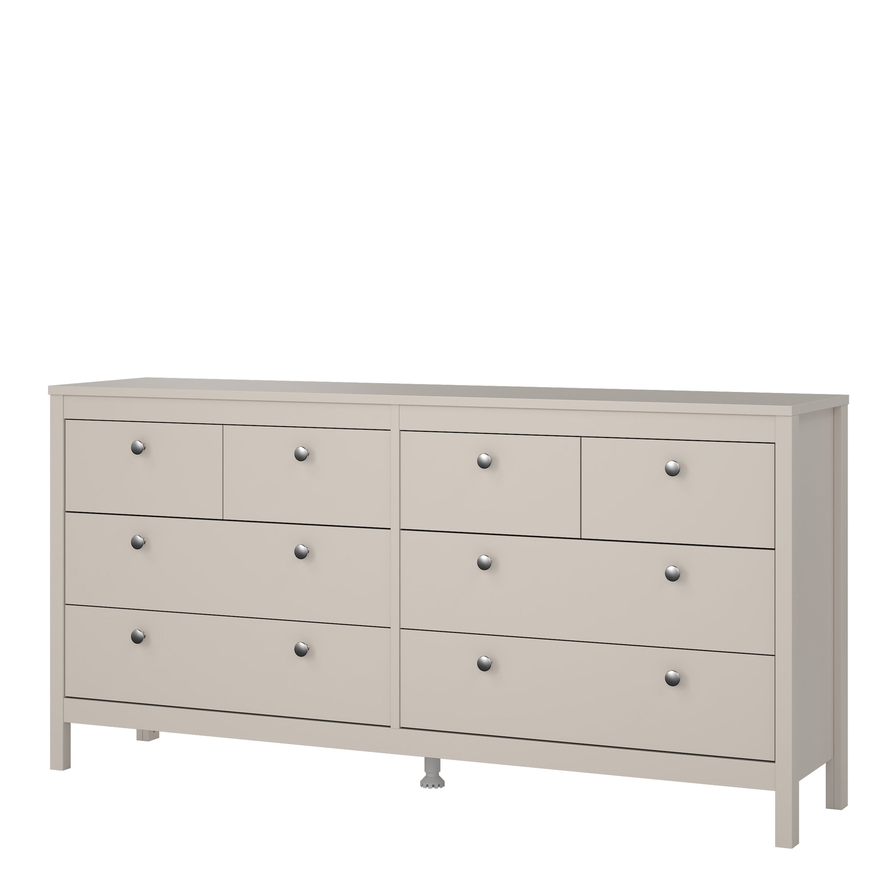 Madrid Double Dresser 4+4 Drawers in Cashmere