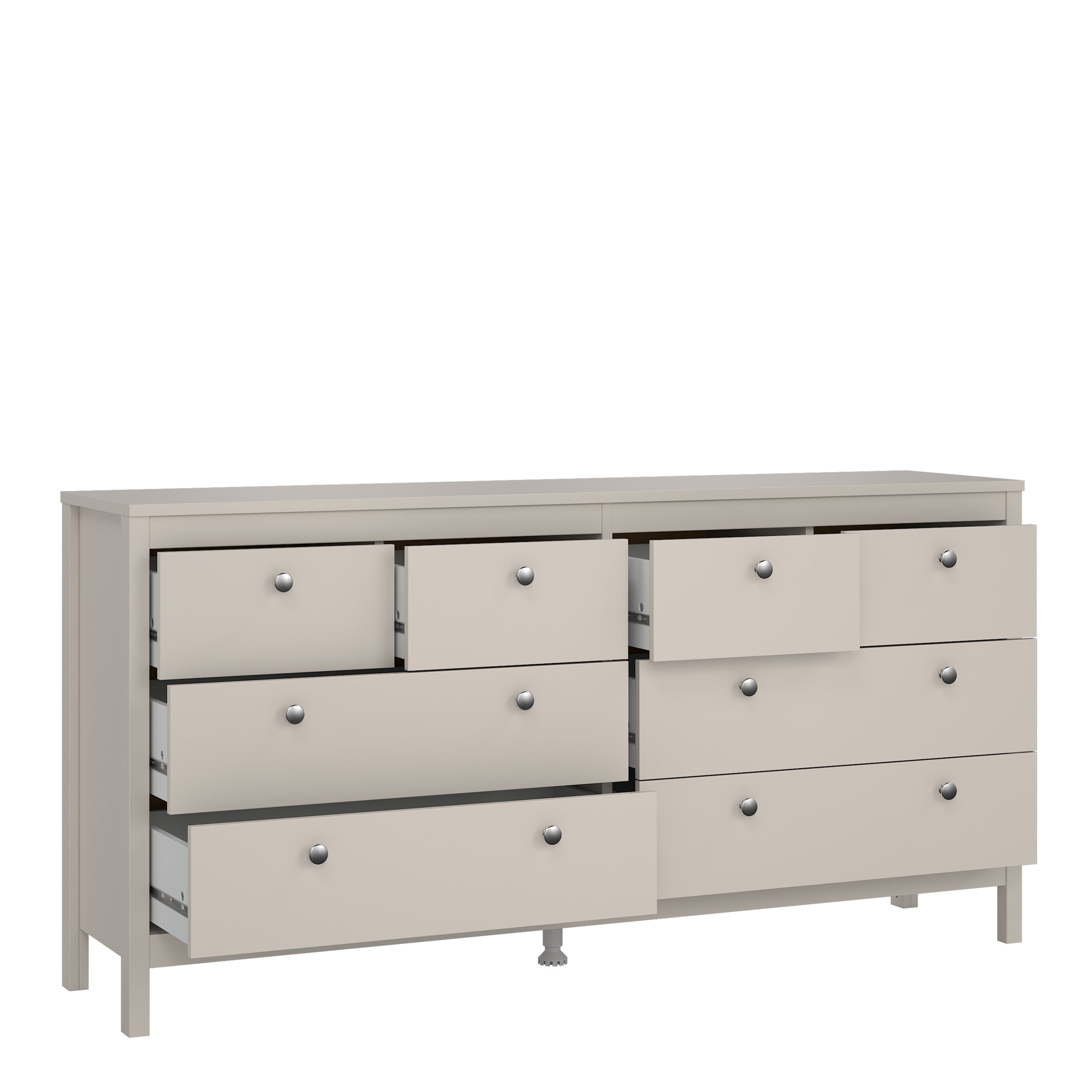 Madrid Double Dresser 4+4 Drawers in Cashmere