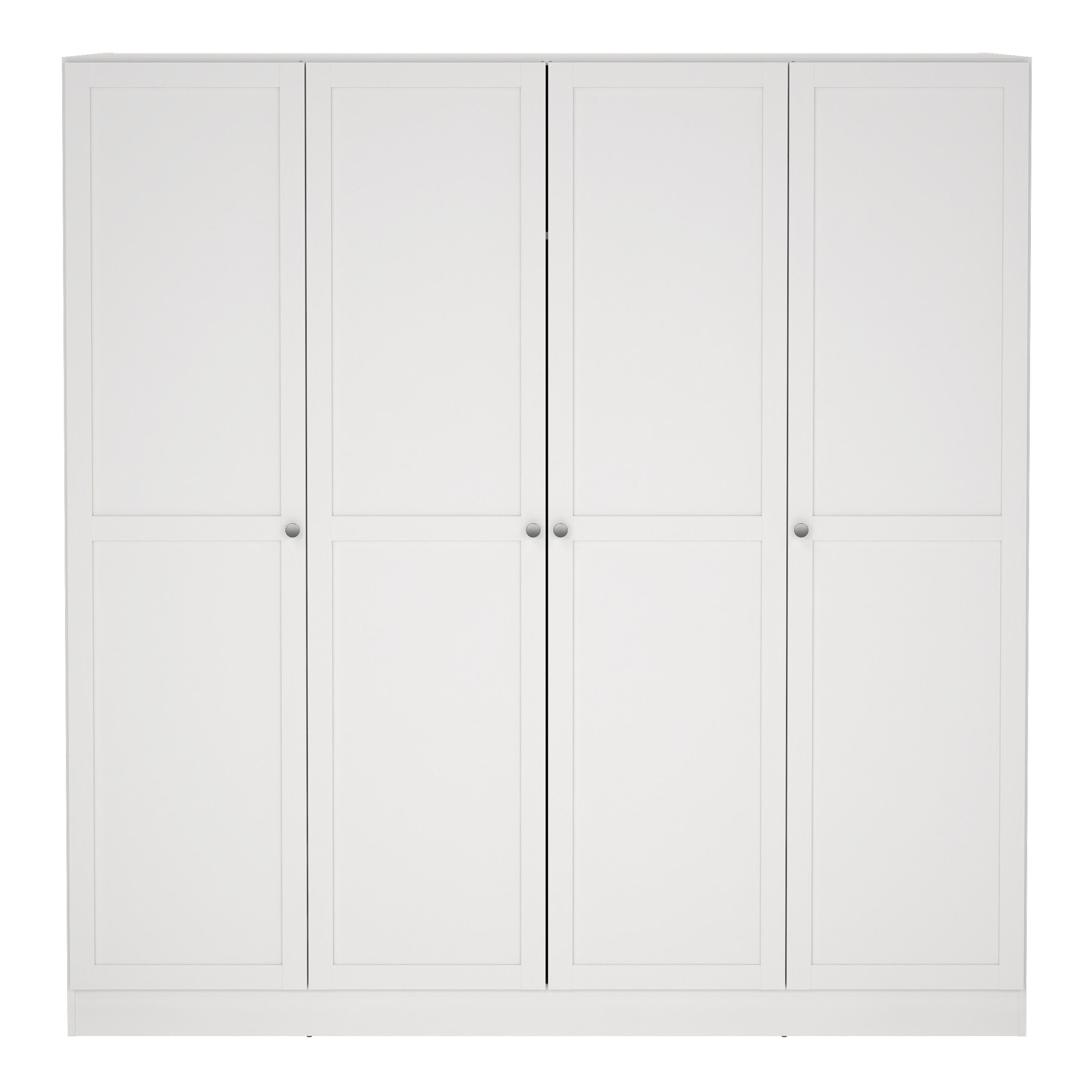 Brande Wardrobe with 4 Frame Doors in White
