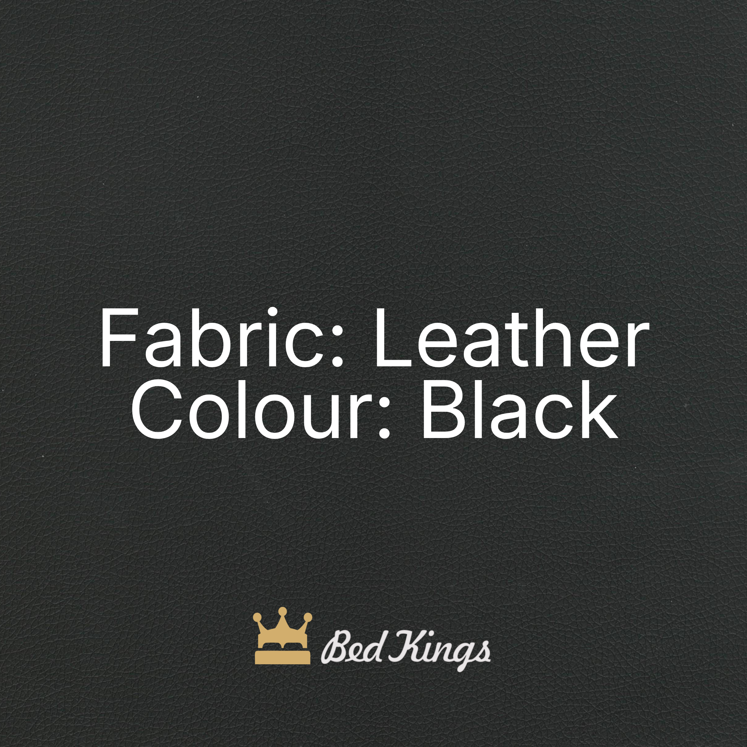 Faux Leather - Black (Fabric Swatch)