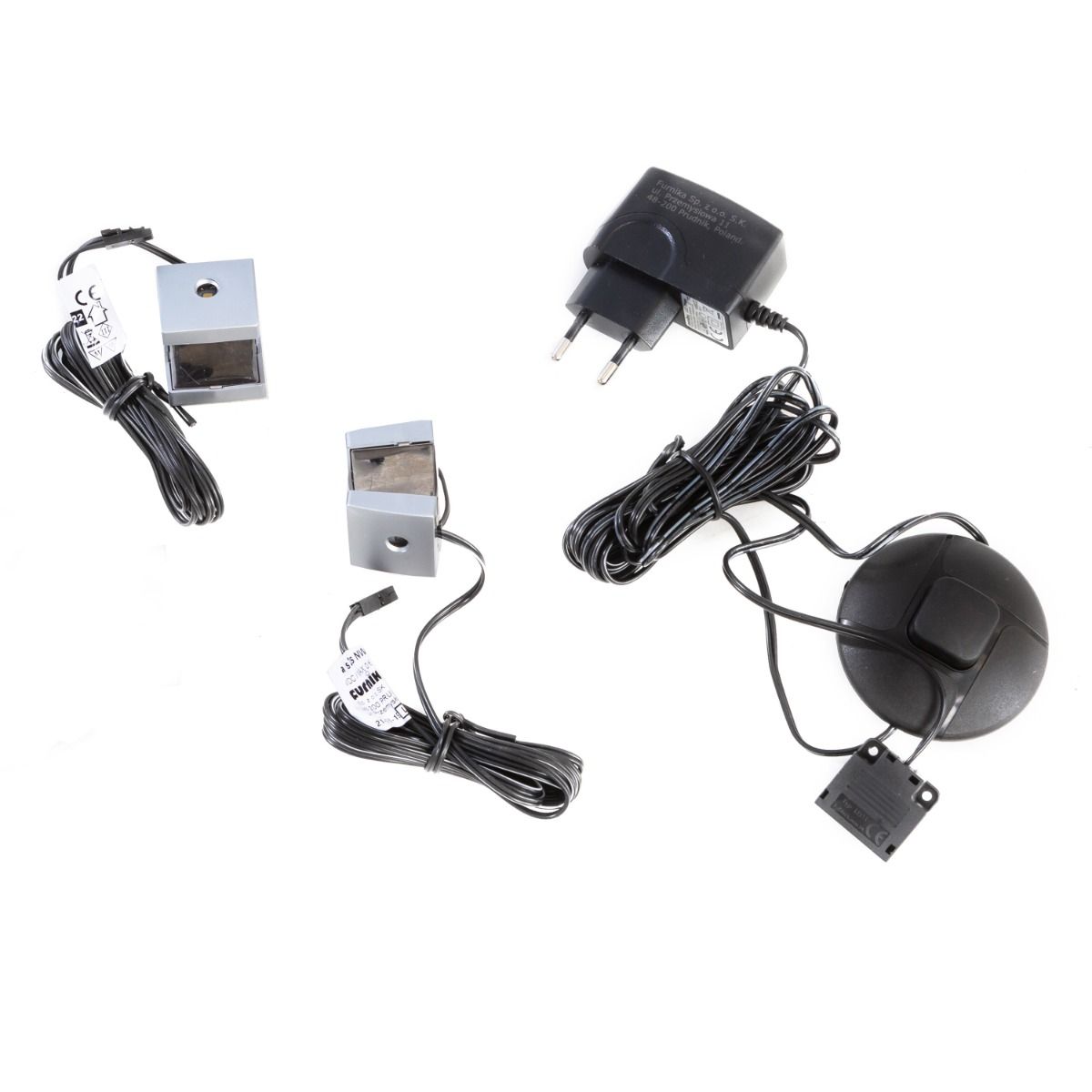 Bohol Display Cabinet inc. 2x LED Lights in Riviera Oak/White