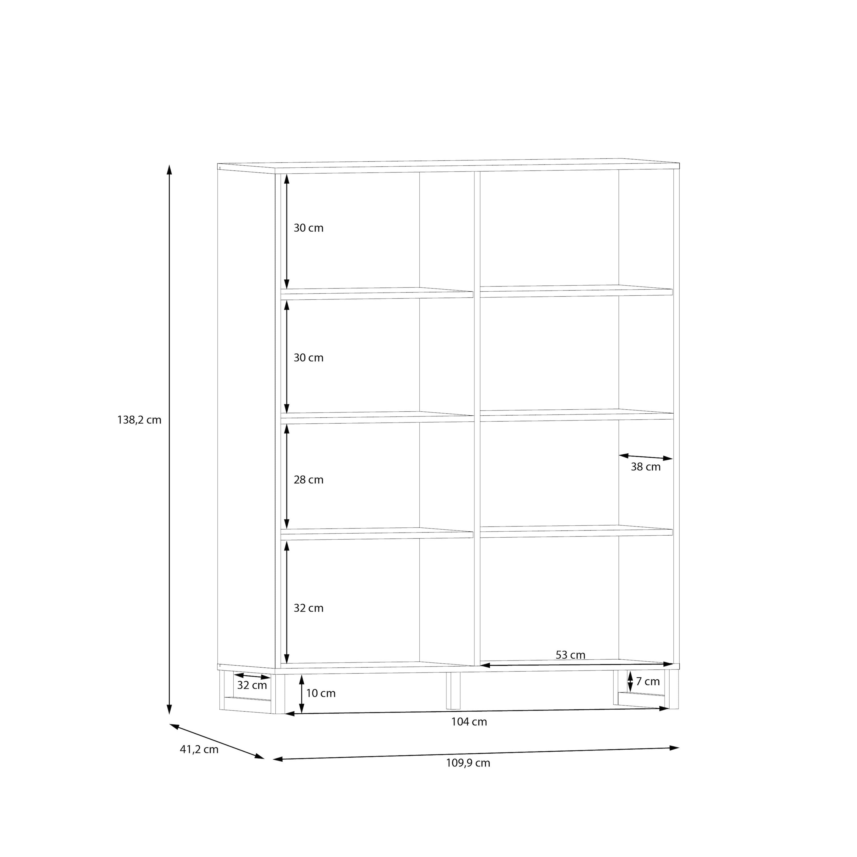 Sali 4 Door Highboard in Sage Green