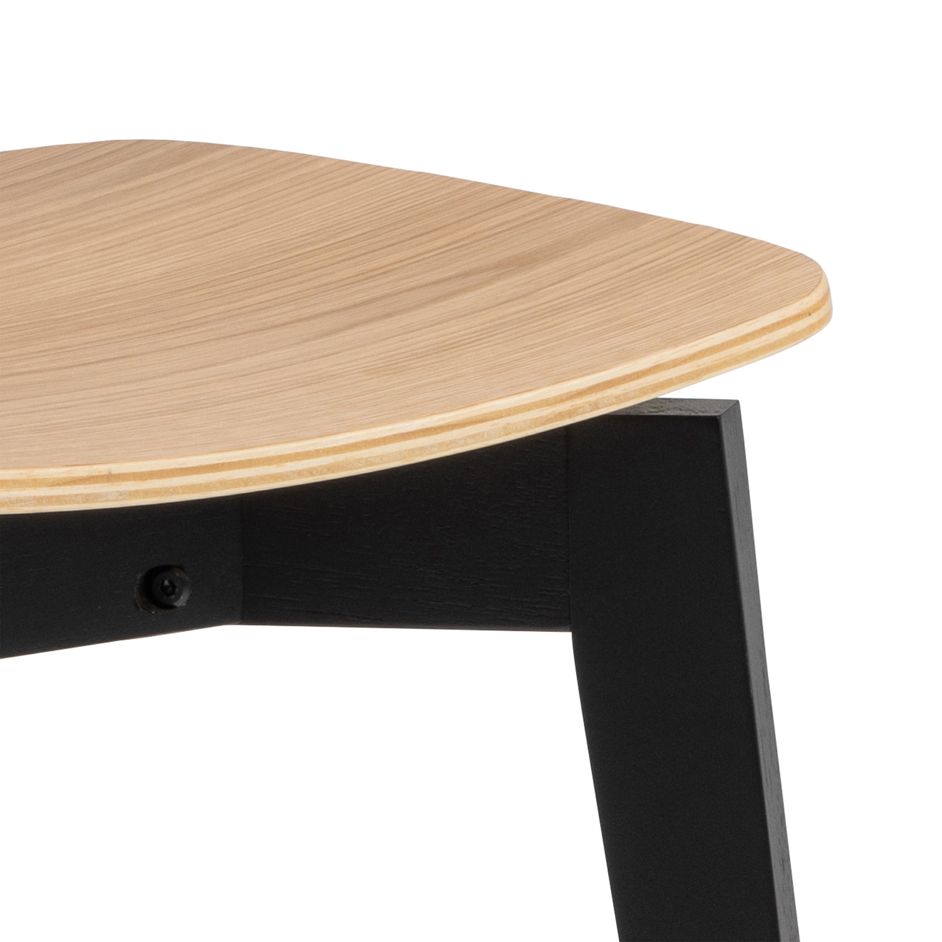 Roxby Extending Dining Table 80-120cm in Oak & Black Included 2 Roxby Dining Chairs in Black and Oak
