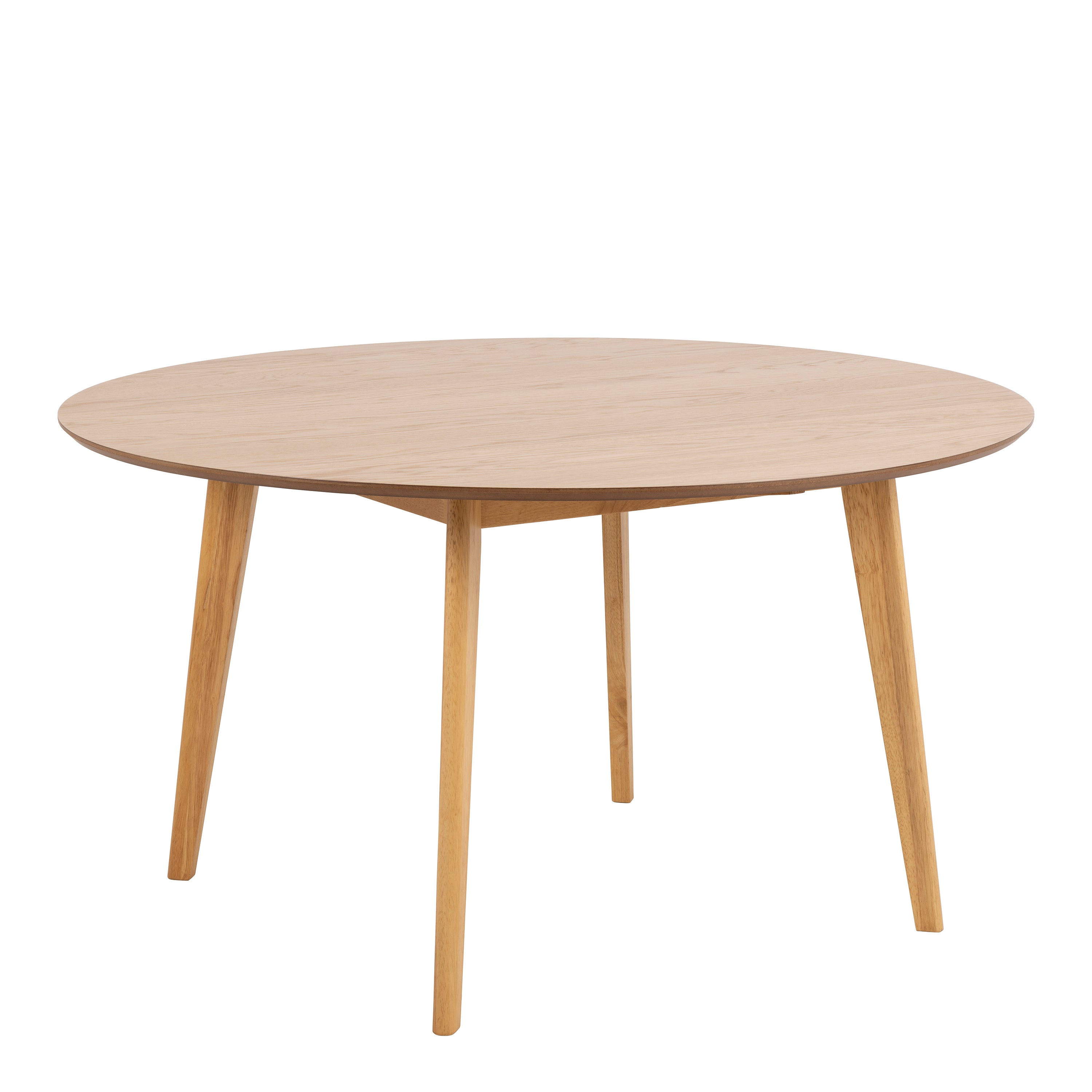 Roxby Round Dining Table in Oak 140x76cm Included 4 Roxby Dining Chairs in Oak