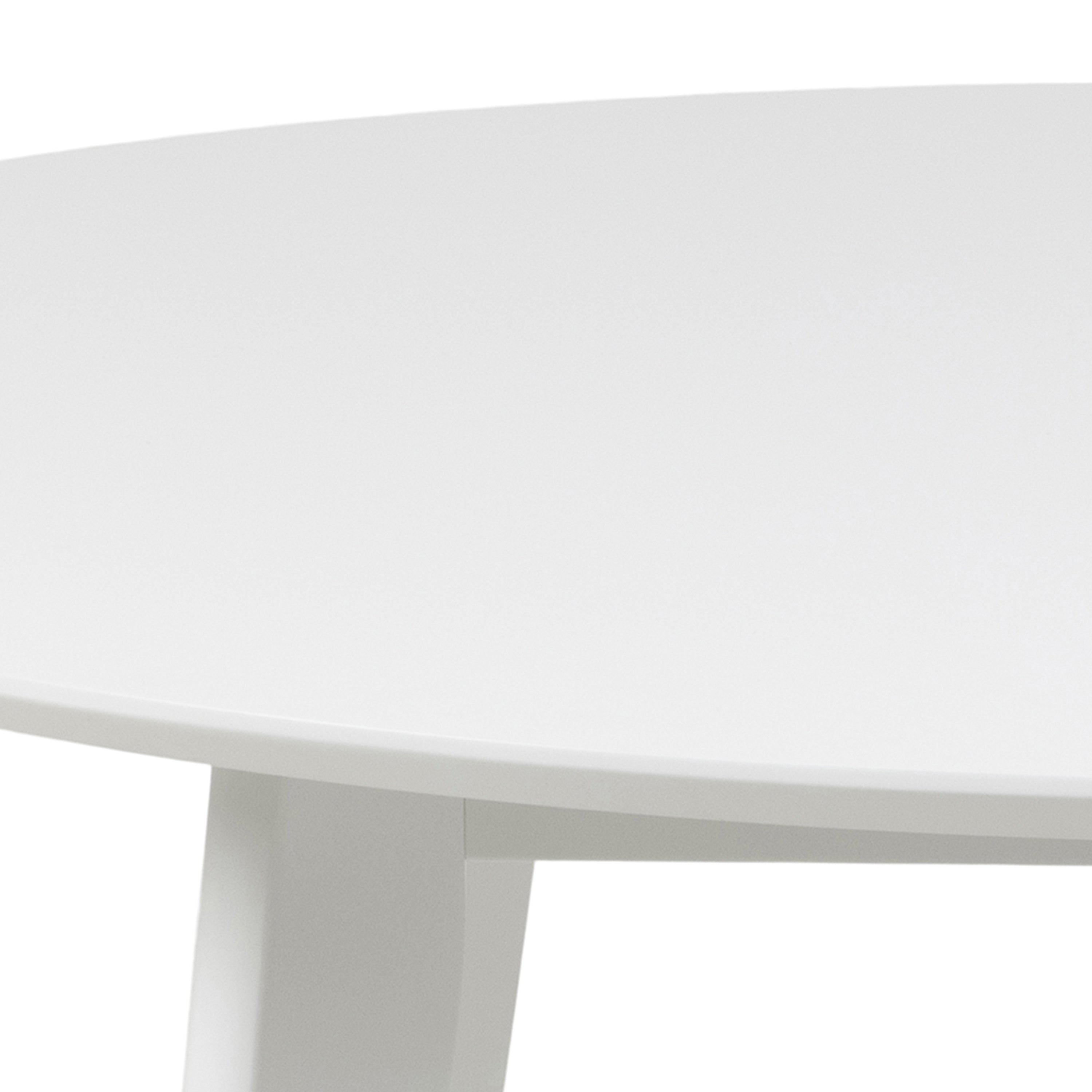 Roxby Round Dining Table in White