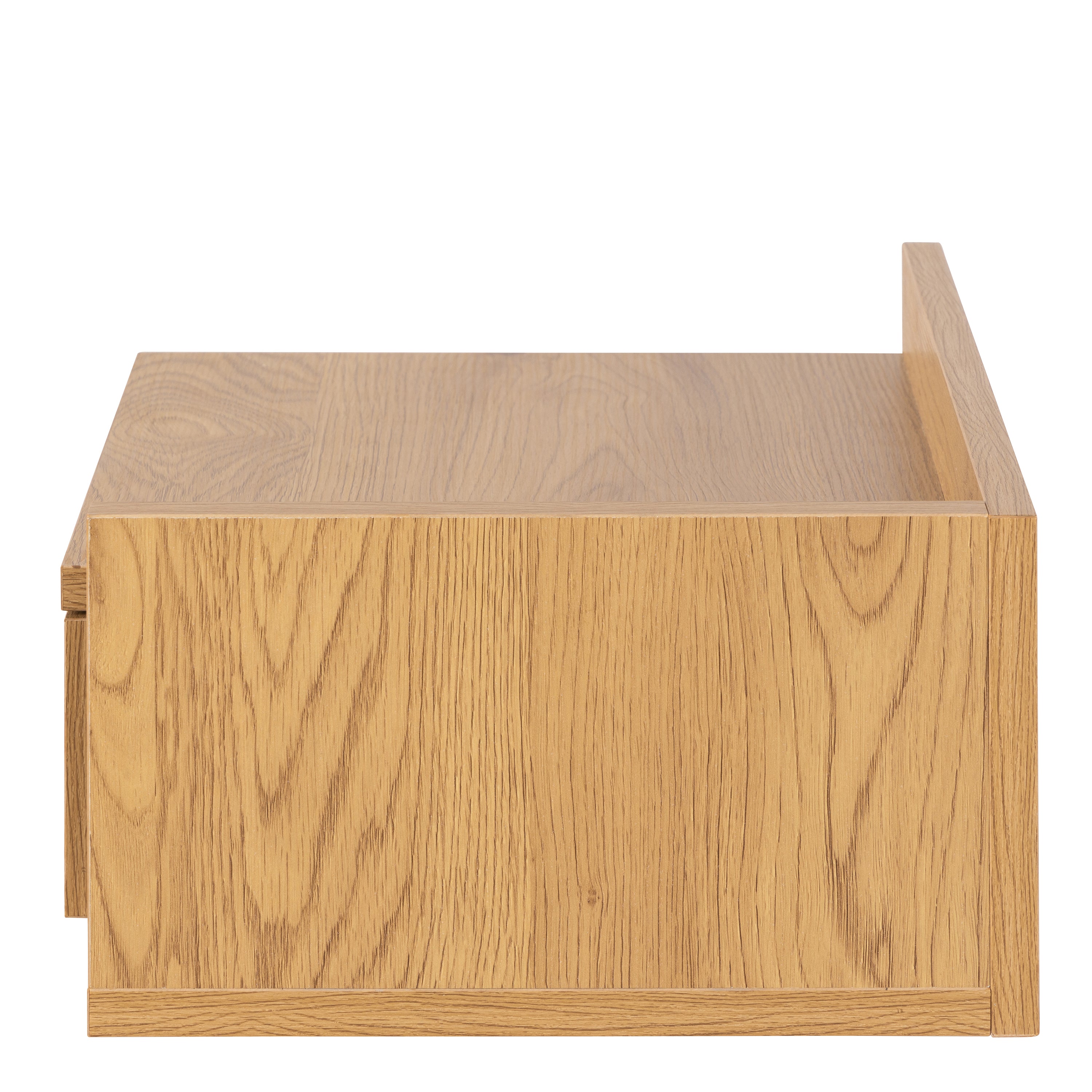 Ashlan Square Bedside Table with 1 Drawers in Oak