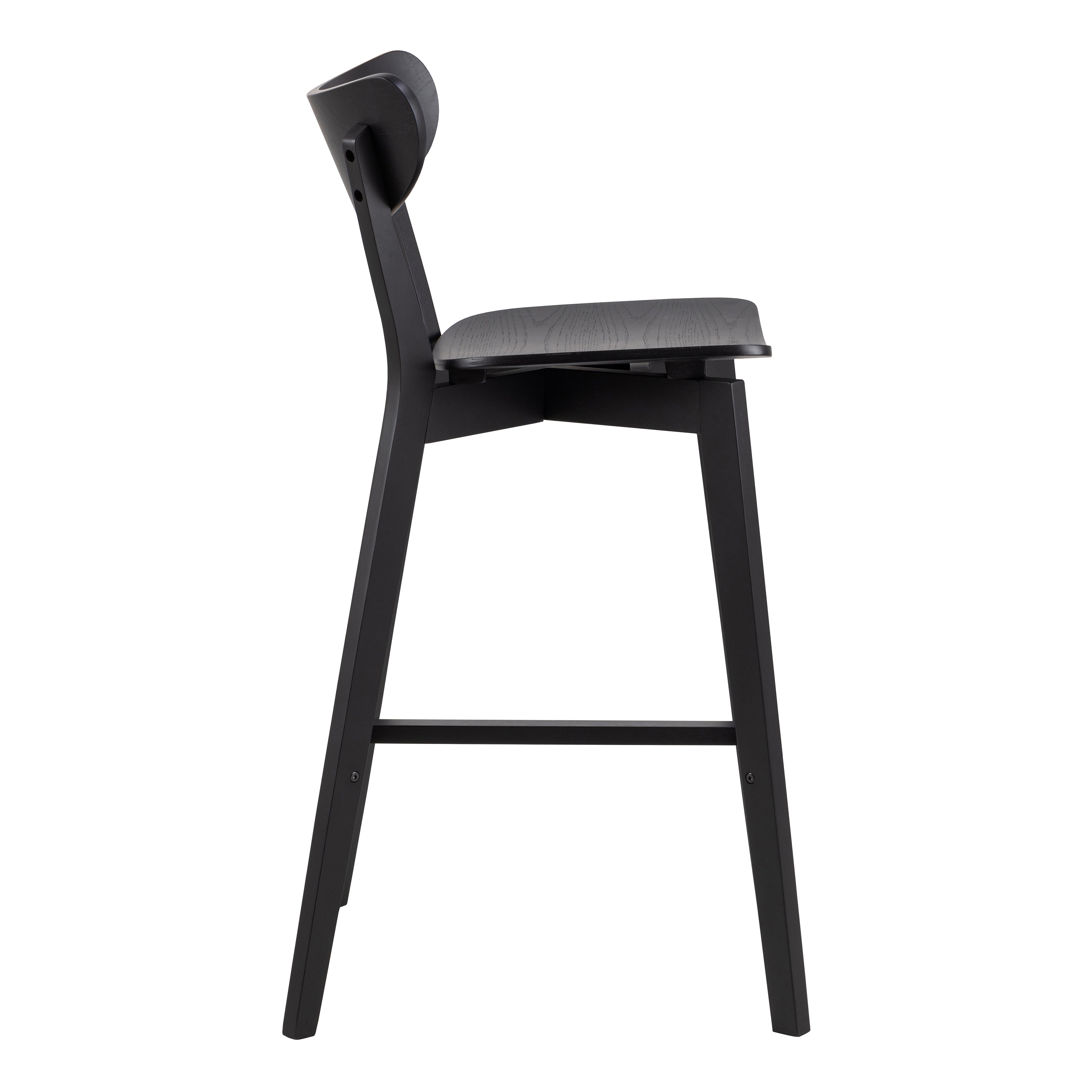 Roxby Bar Stool in Black Set of 2