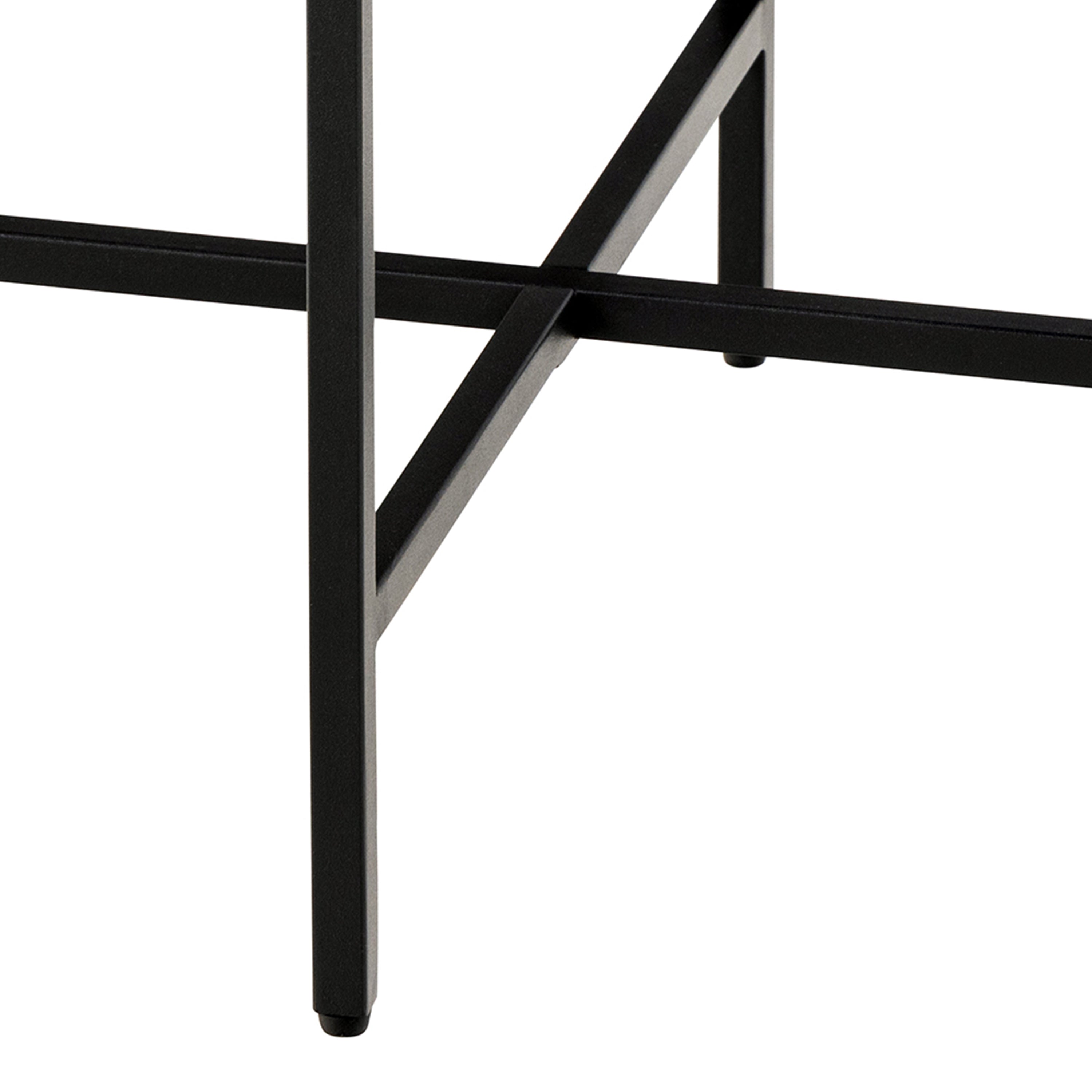 Lamoine Round Side Table in Matt Black