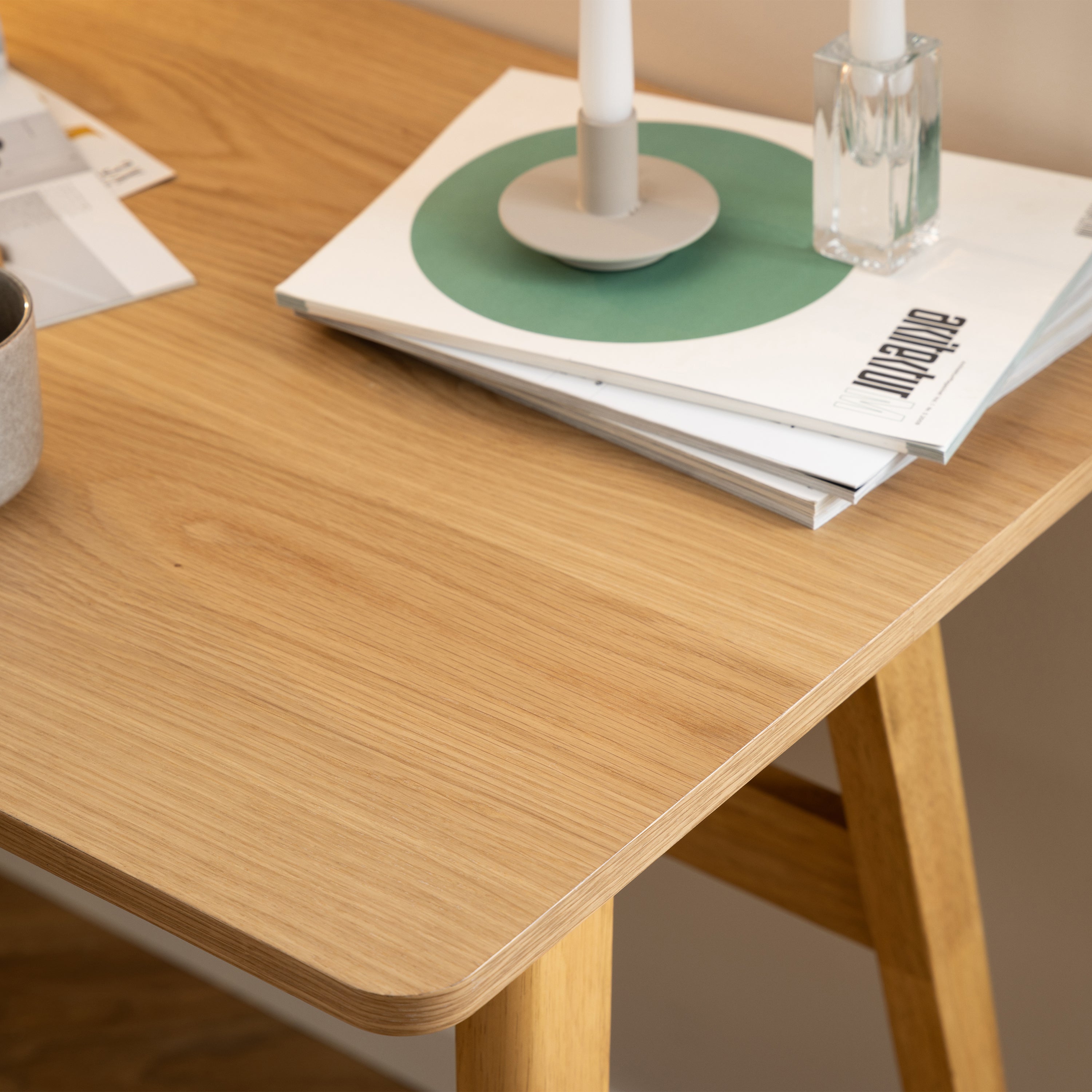 Barnett Office Desk in Oak