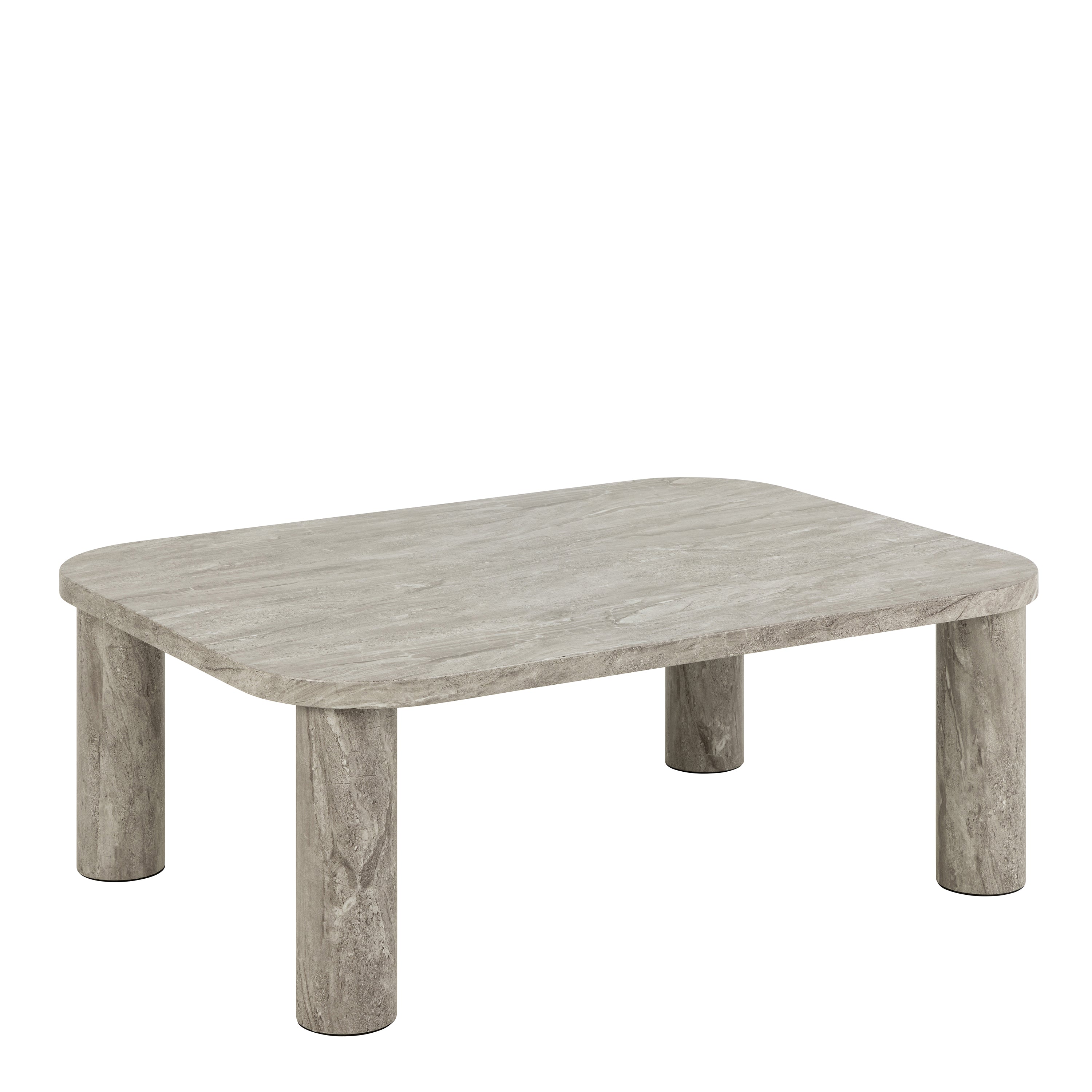 Solano Rectangular Coffee Table in grey 100 x 75 cm