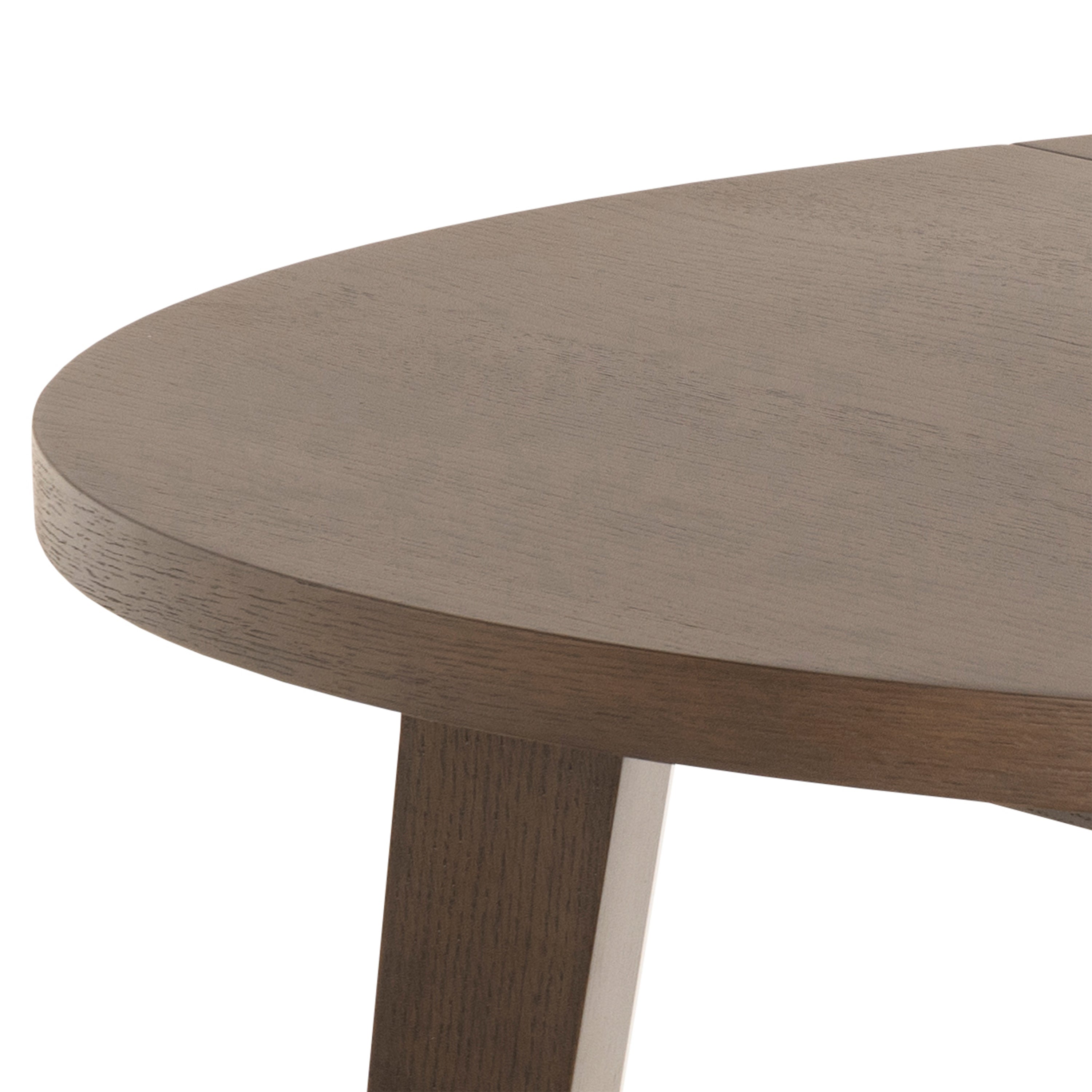 A-Line Round Extendable Dining Table in Smoked Oak 120/220 x 120 x 75cm