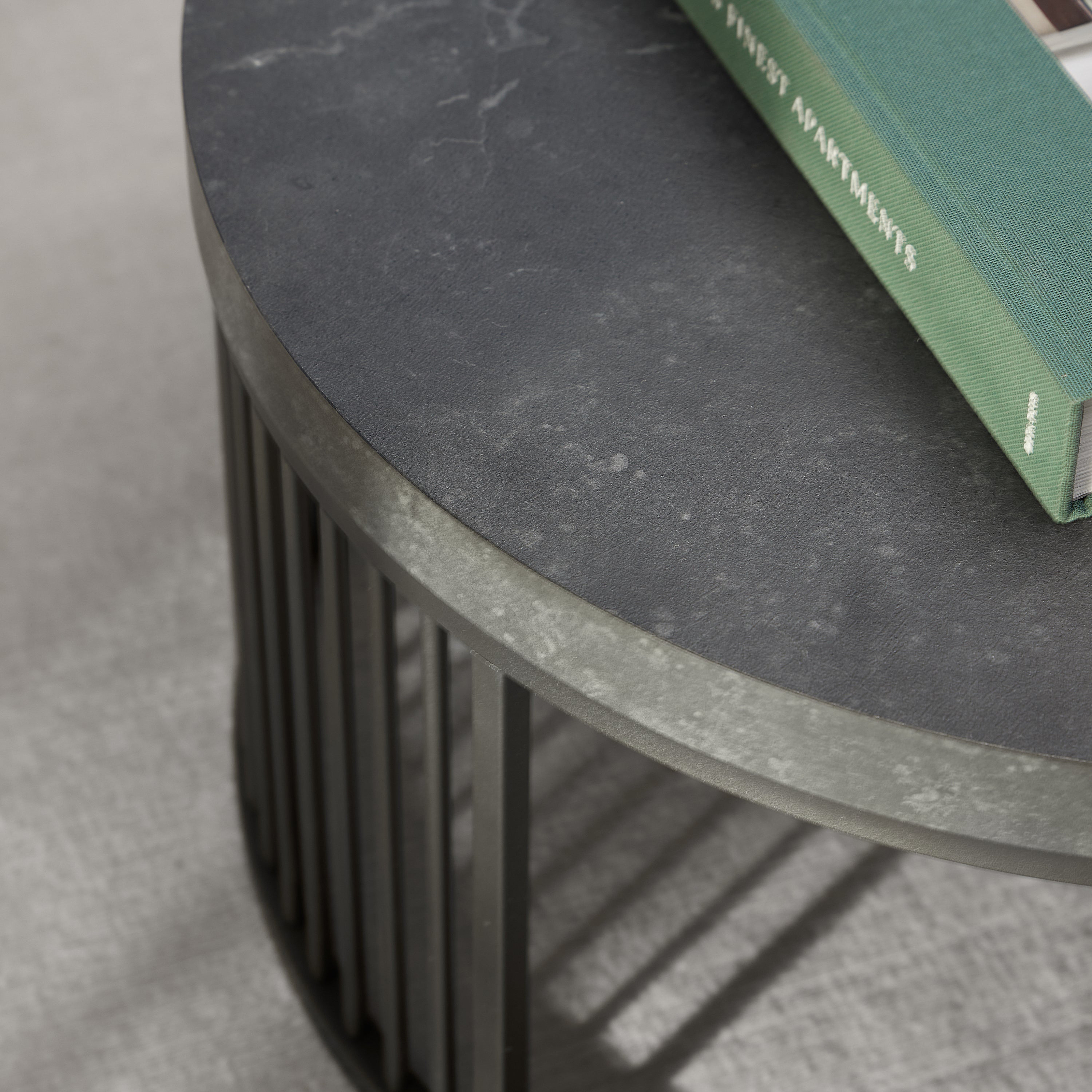 Strington Round Coffee Table in Matt Black