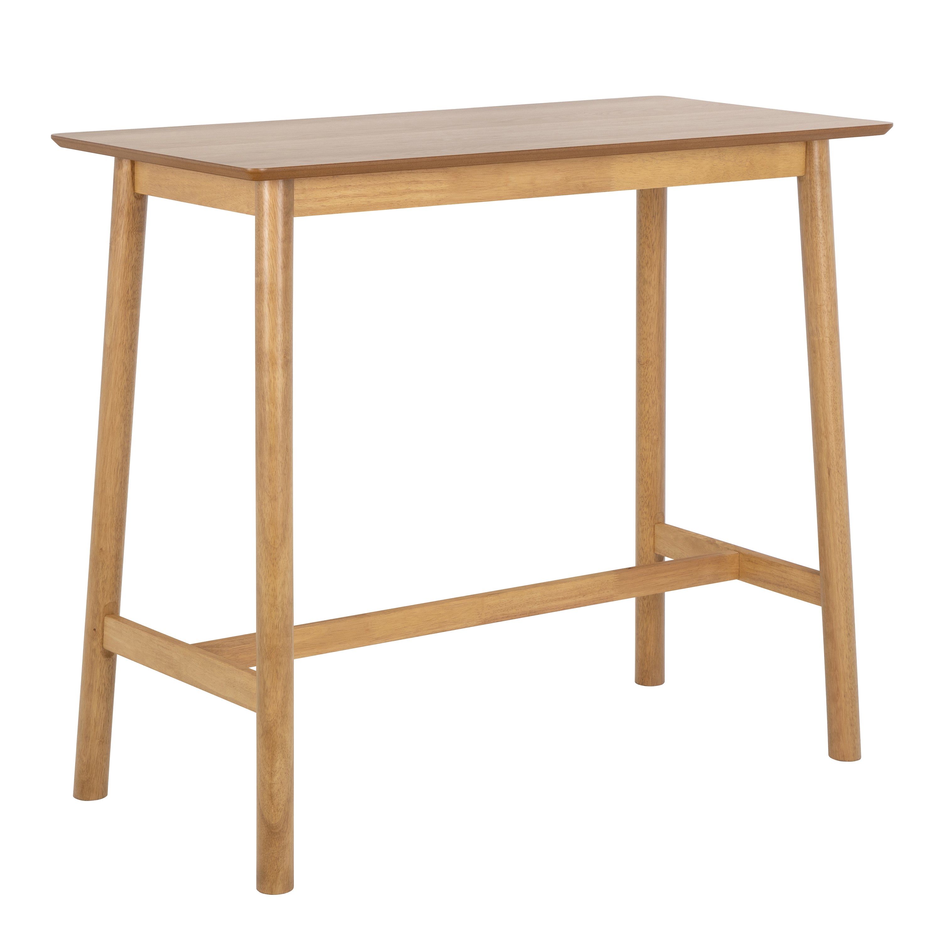 Barlow Bar Table in Matt Oak Included 2 Barlow Bar Stool in Matt Oak
