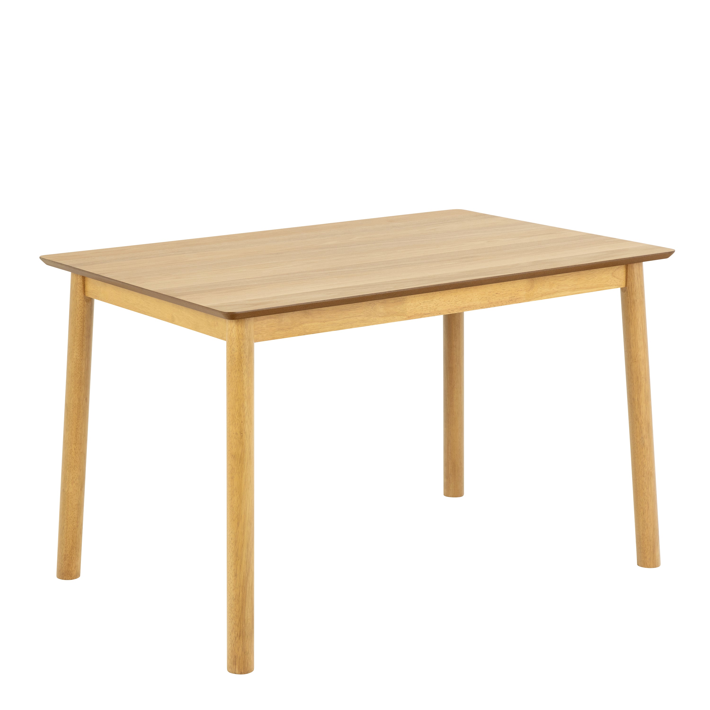 Barlow Rectangular Dining Table in Matt Oak Included 4 Barlow Dining Chair in Matt Oak