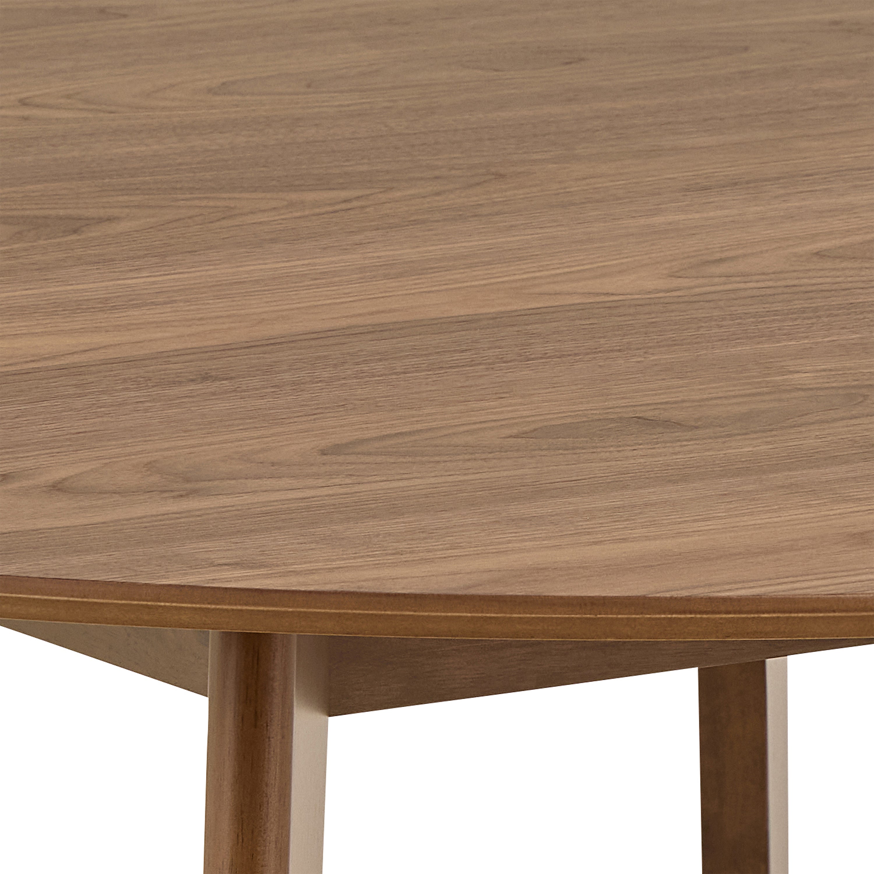 Roxby Round Dining Table in Walnut 140x76cm