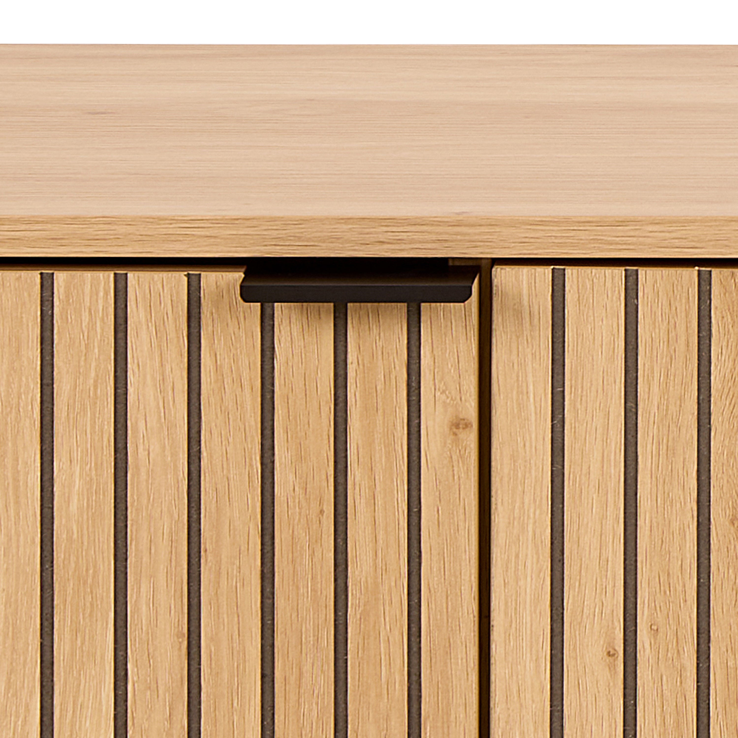 Jaipur TV Unit With 3 Doors 176cm Wide in Oak