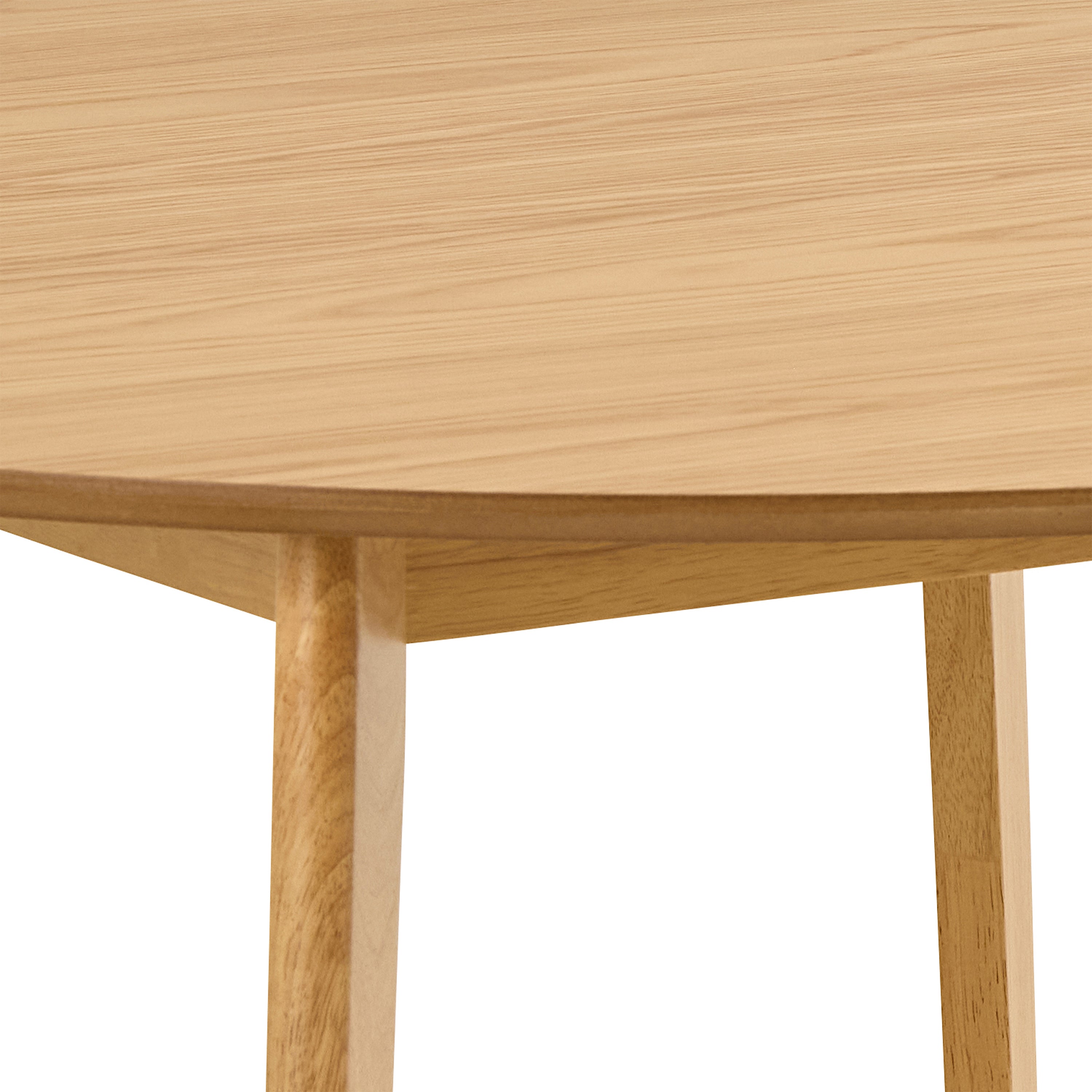 Roxby Round Dining Table in Matt Oak 120x76cm