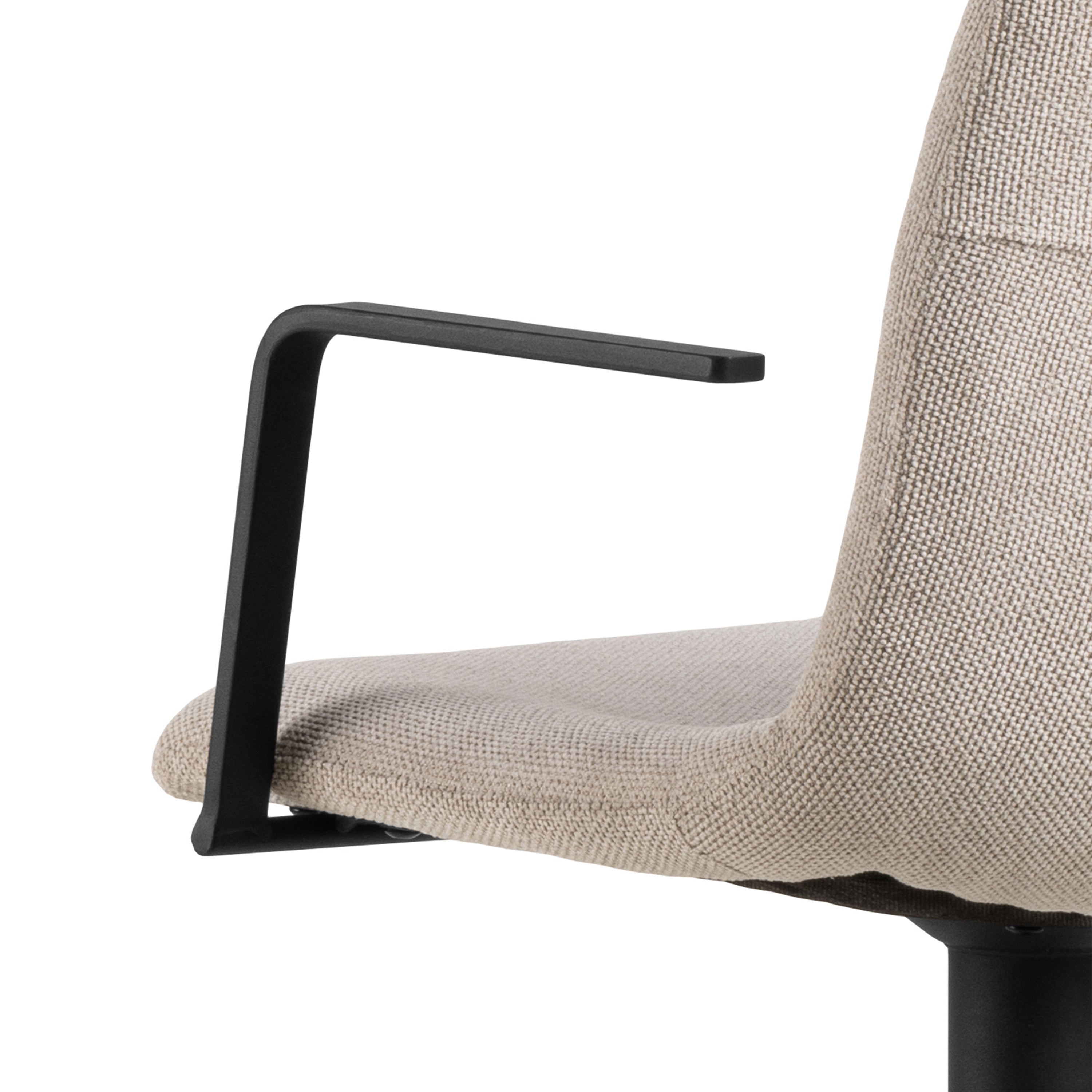 Pablo Swivel Beige Bar Stool With Adjustable Height Function Set of 2